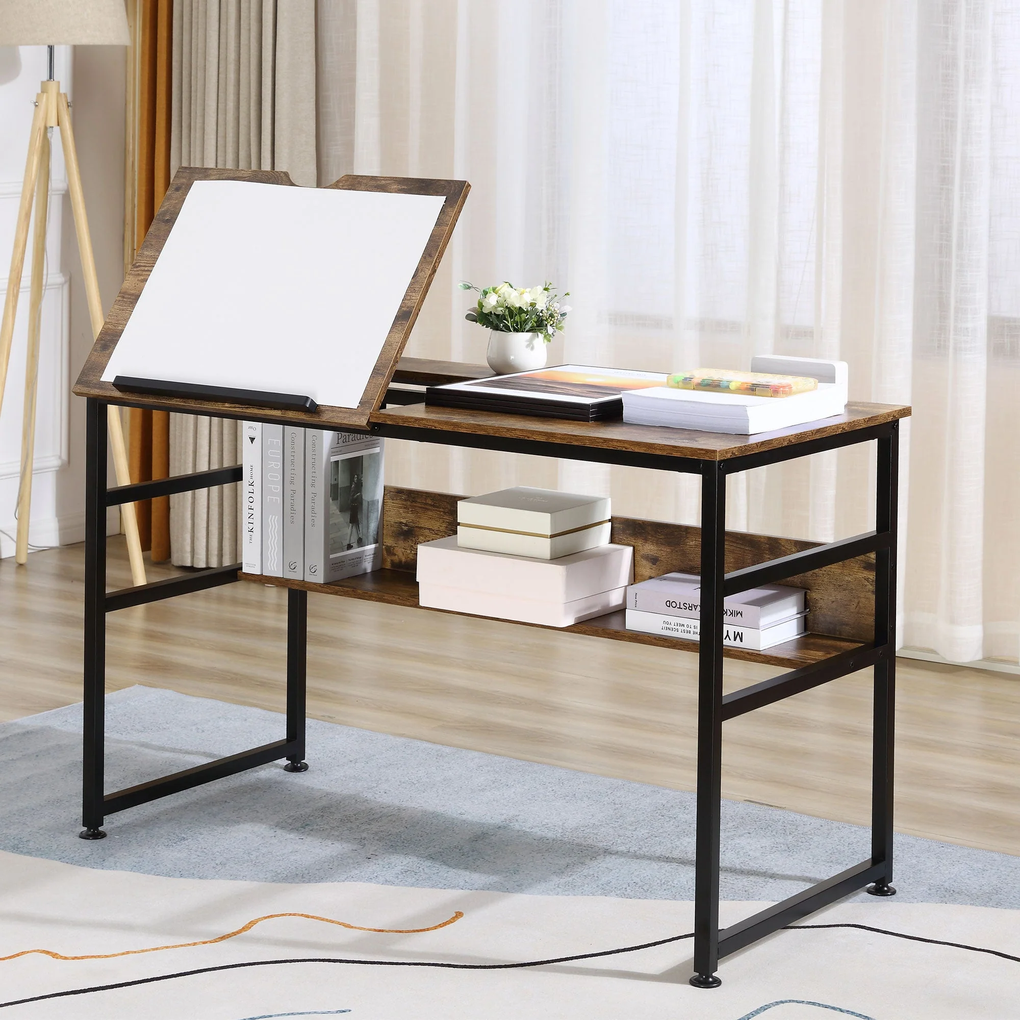 Adjustable Drafting Table Art Desk Drawing Table - Image 2