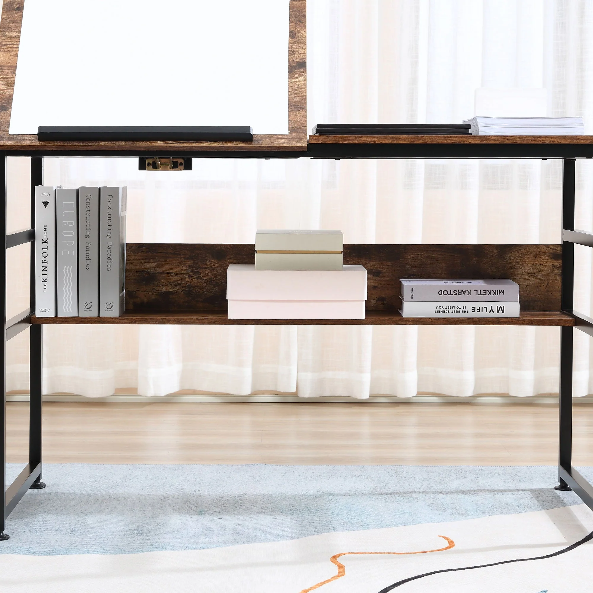Adjustable Drafting Table Art Desk Drawing Table - Image 9