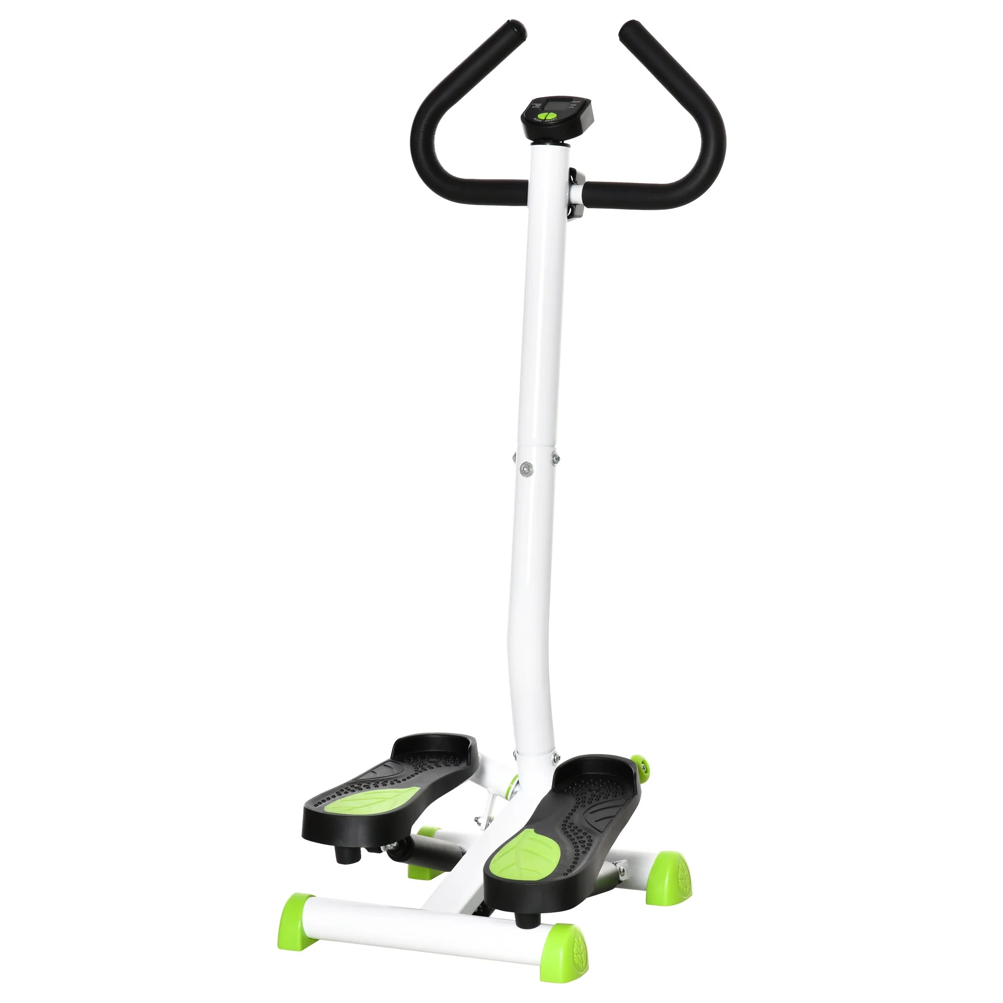 Adjustable Stepper Aerobic Exercise Machine with LCD Screen & Handlebars - Image 2