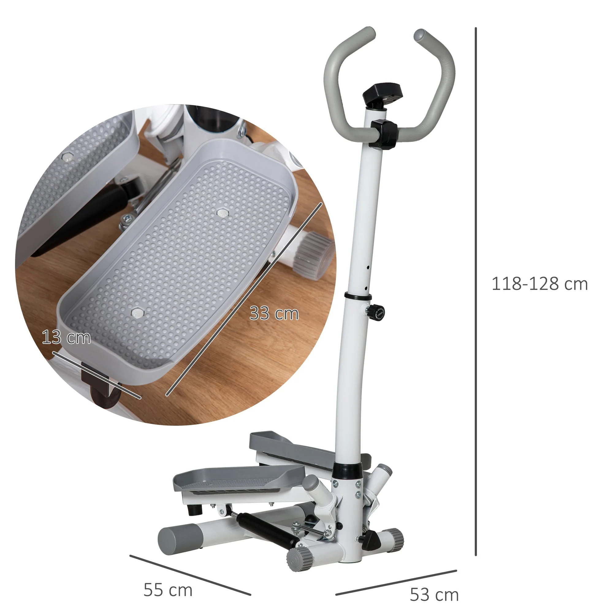 Adjustable Twist Stepper Aerobic Body Workout Machine For Home Gym - Image 3