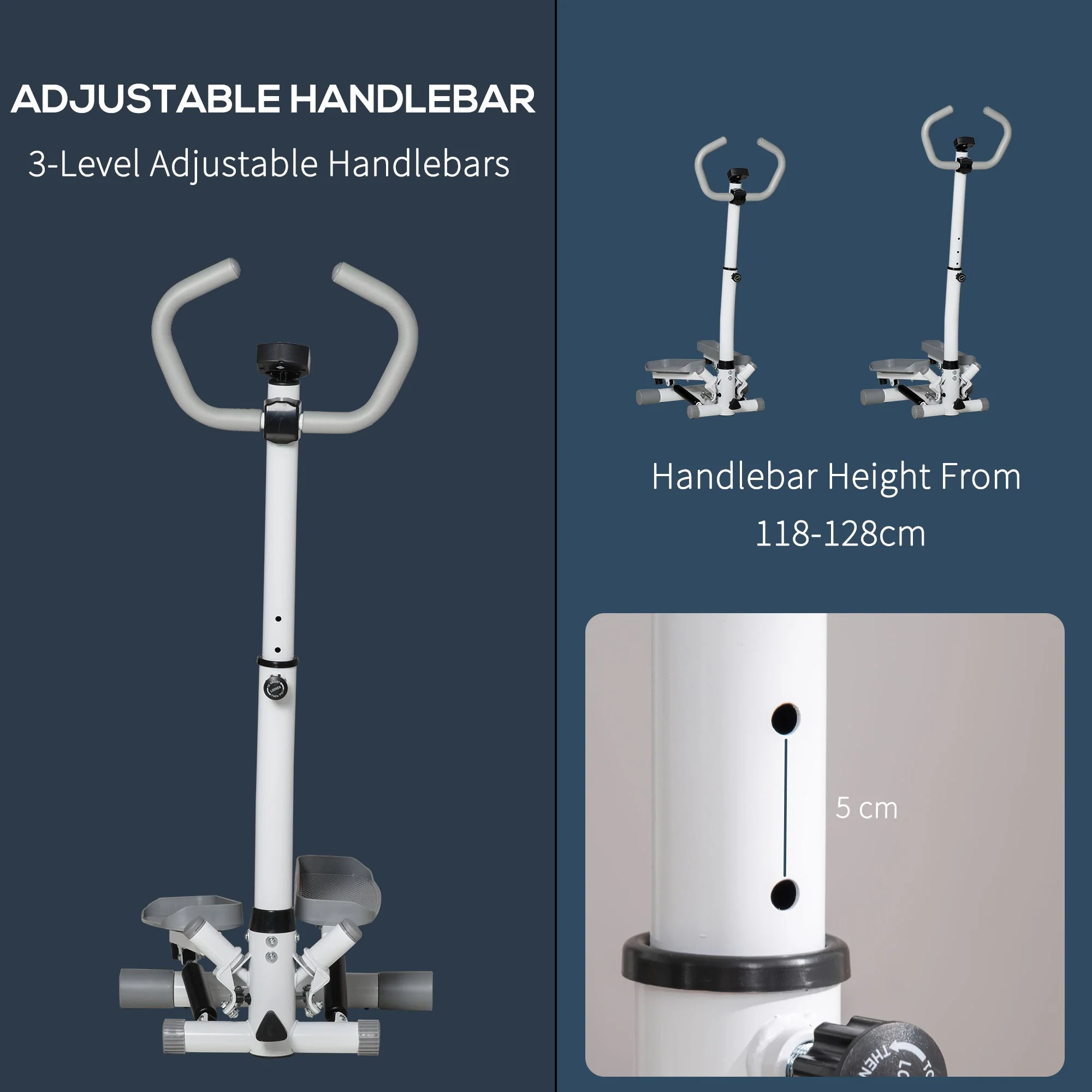 Adjustable Twist Stepper Aerobic Body Workout Machine For Home Gym - Image 6