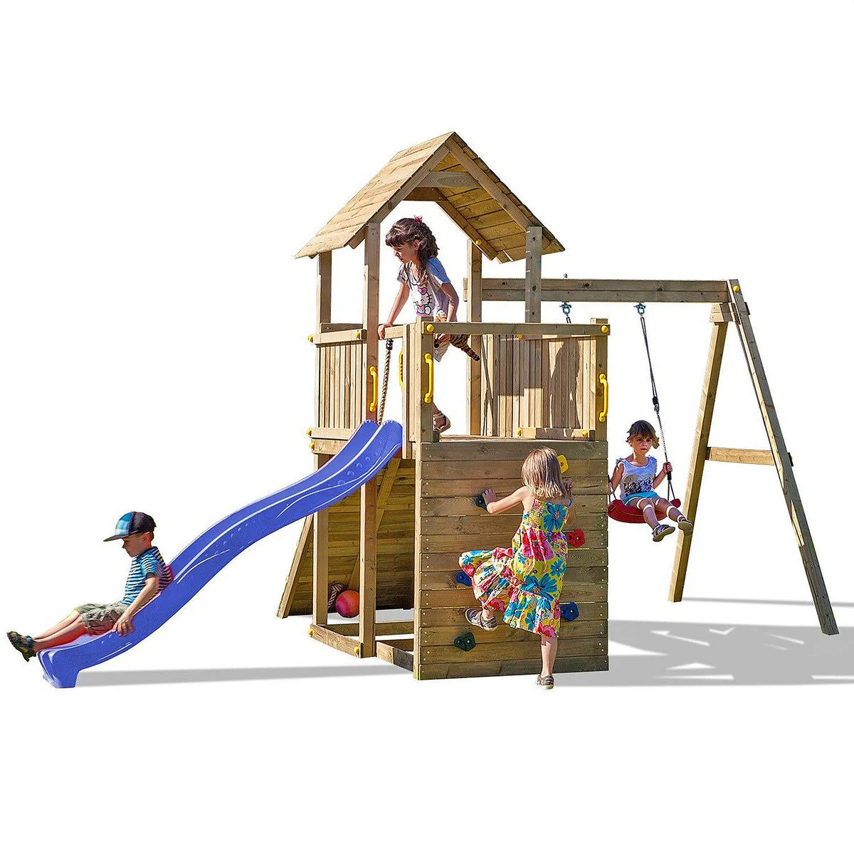 Adventure Peaks Garden Playfort 46m x 31m by Shire - Image 5