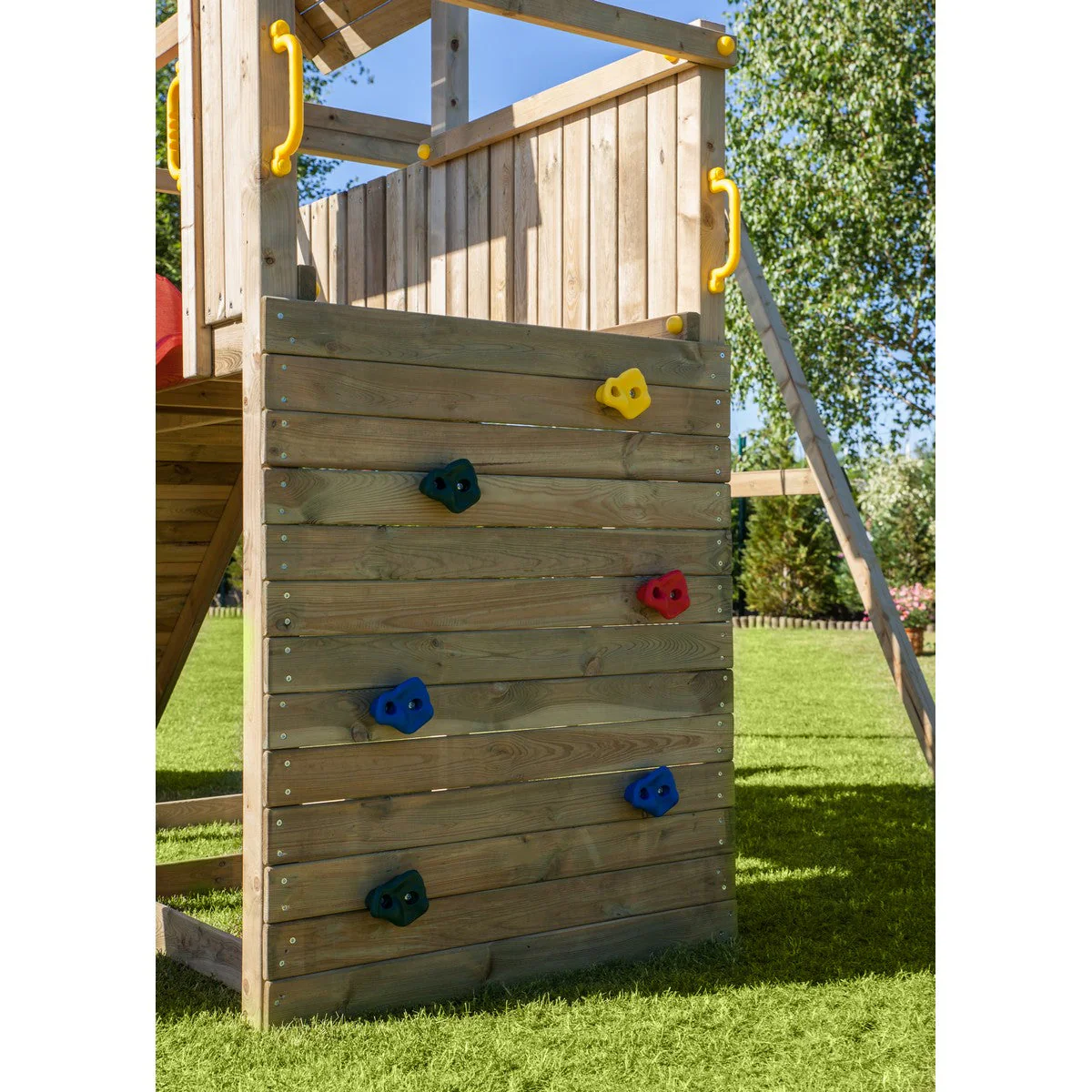 Adventure Peaks Garden Playfort 46m x 31m by Shire - Image 9