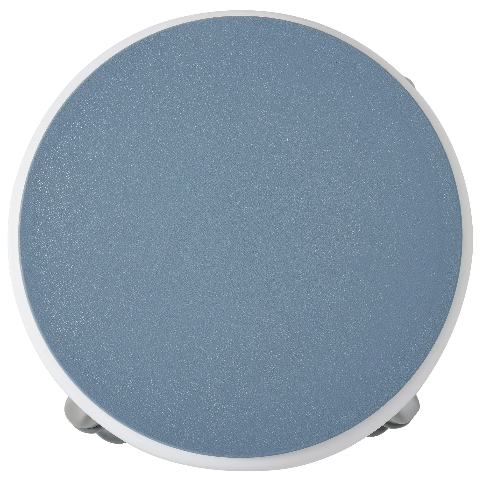 Aluminium 360°Swivel Shower Stool Blue & White - Image 8