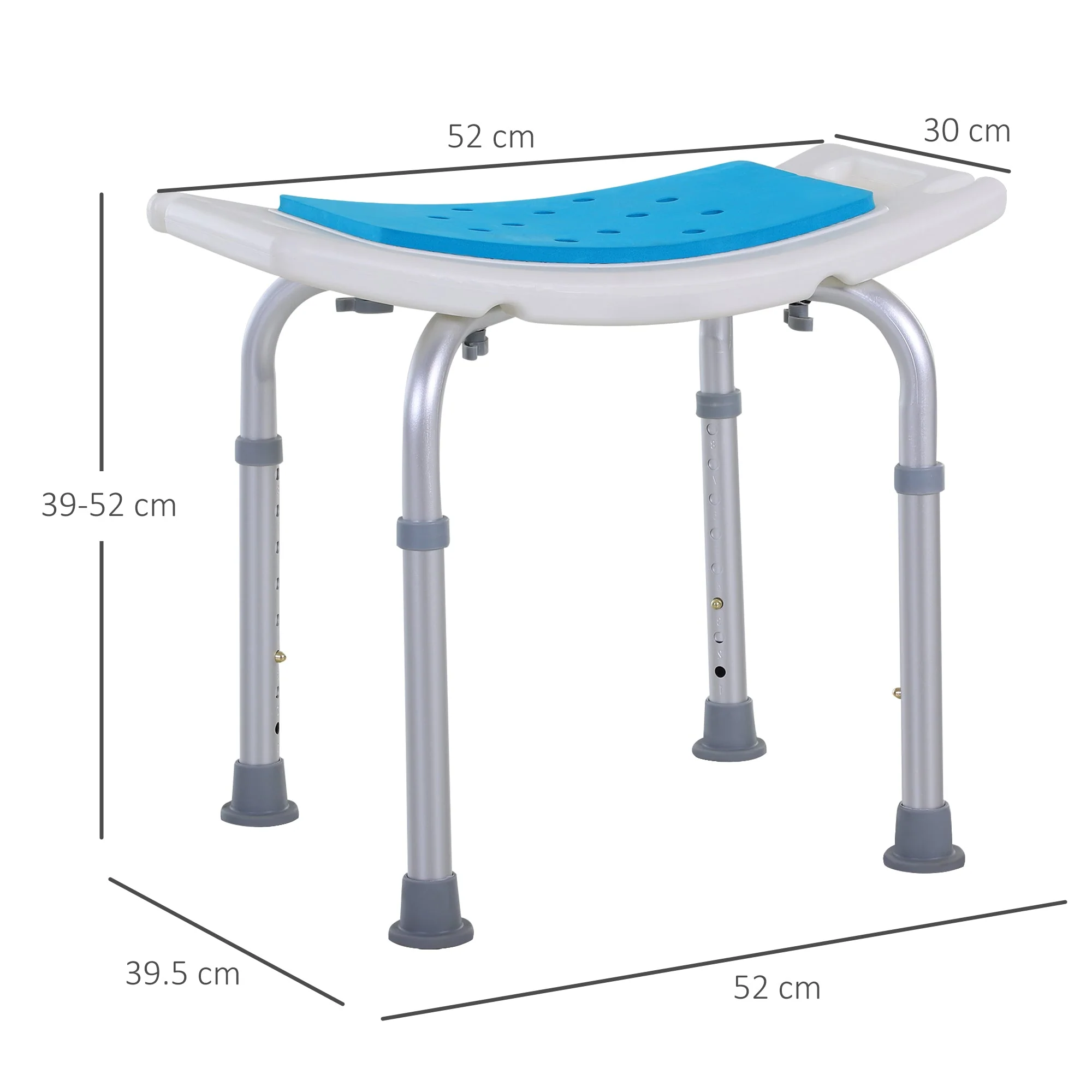 Aluminium Alloy Six-Level Non-Slip Bathroom Stool - Image 3