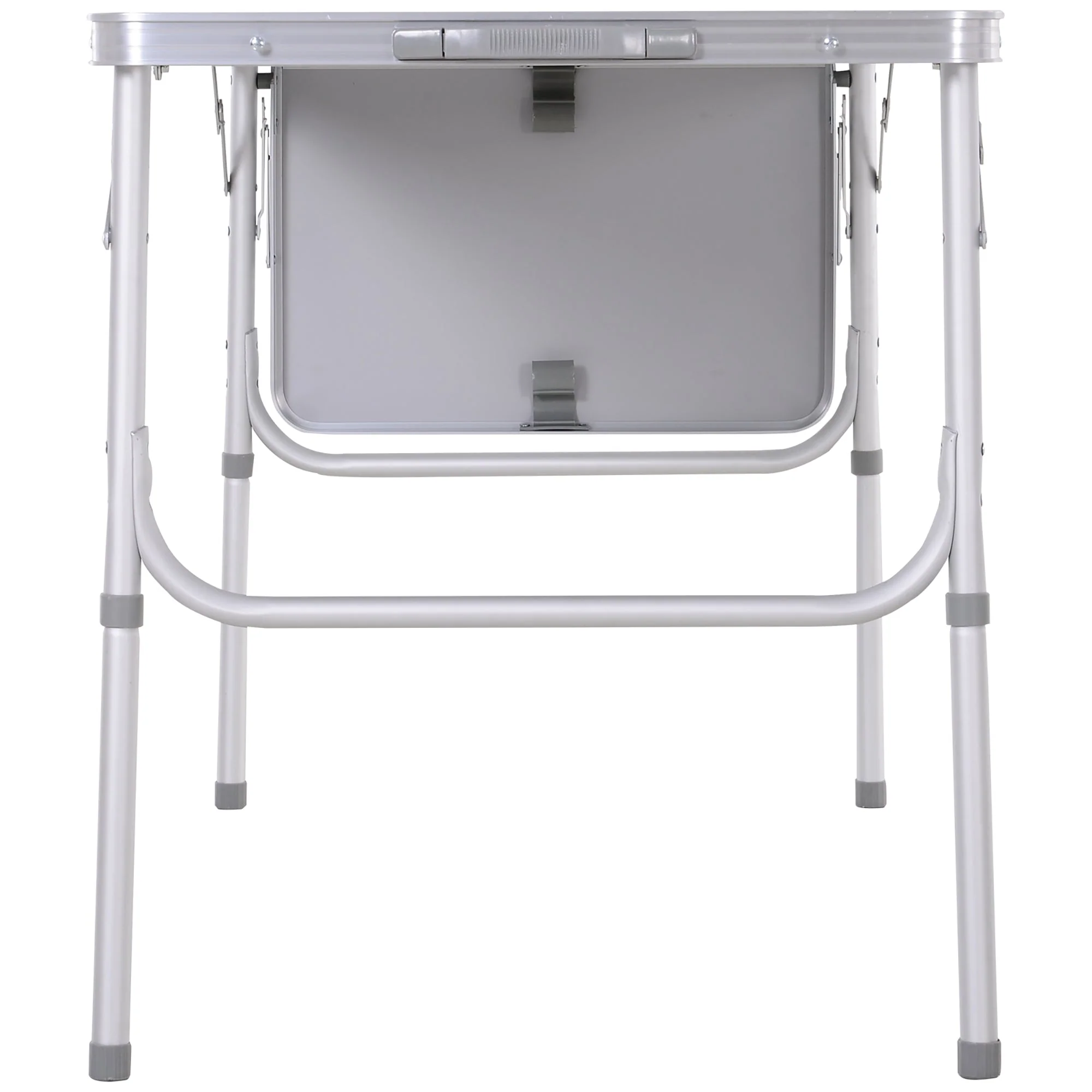 Aluminium Medium-density fibreboard-Top 4ft Folding Portable Outdoor Table Silver - Image 7