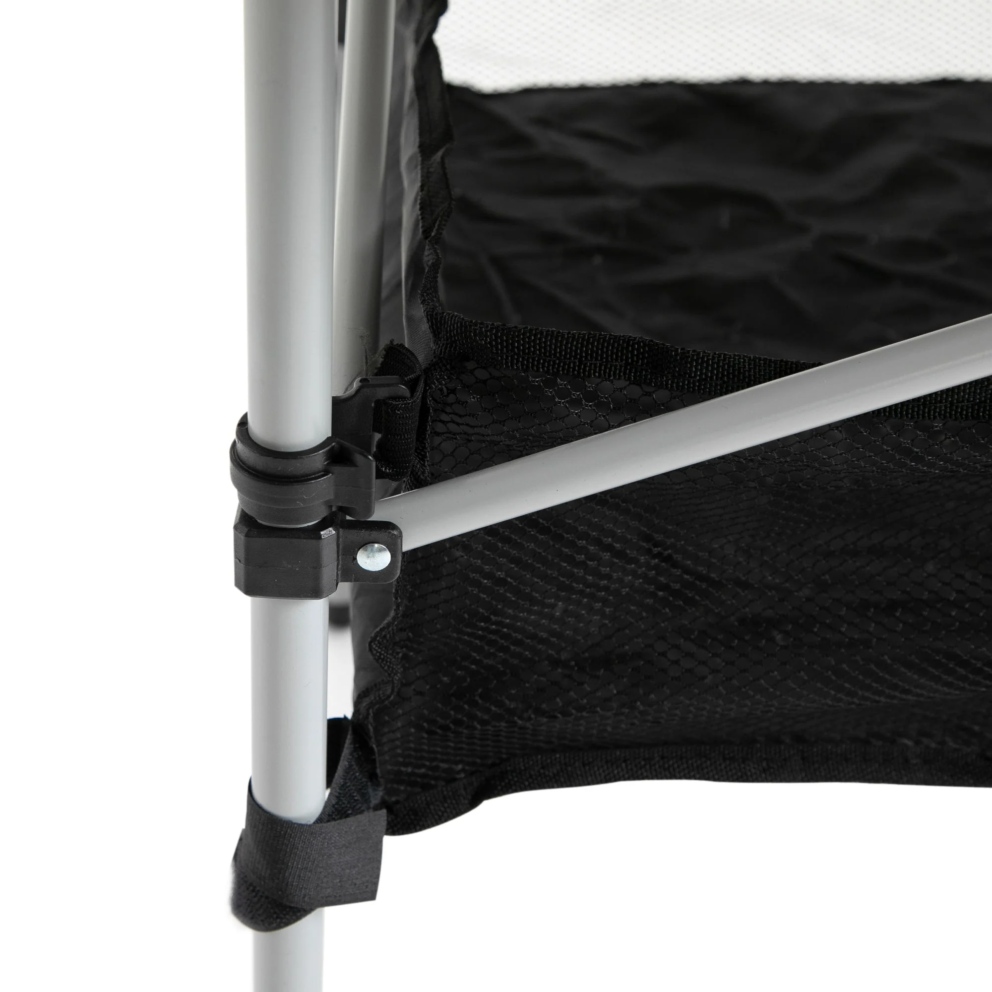 Aluminum Roll-Top Table w/ Mesh Bag Camping Outdoor Dining Foldable w/ Steel Frame Picnic Lightweight Hiking Furniture Desk - Image 8