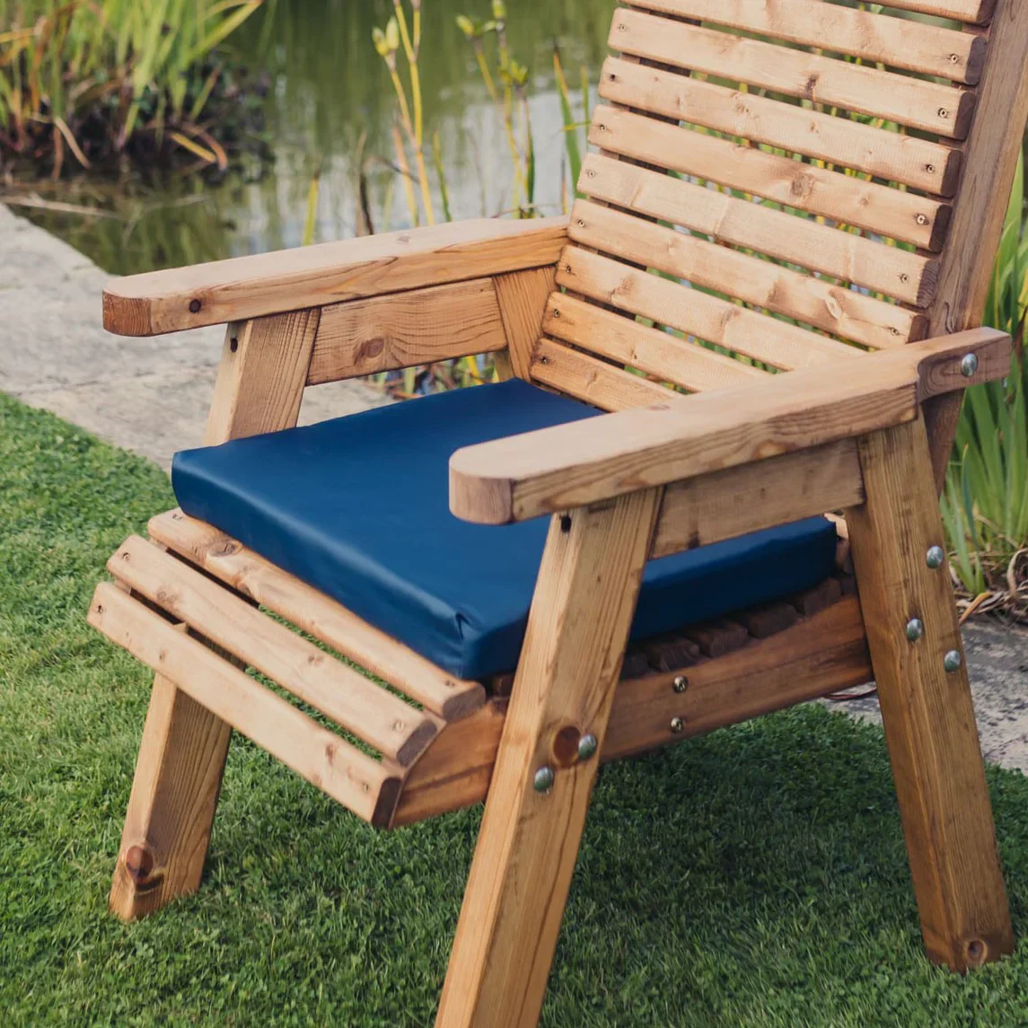 Amesbury Navy Waterproof 2 x Seat + 2 x 3 Seat Cushions by Churnet Valley - N1C-2 N3C-2 - Image 3