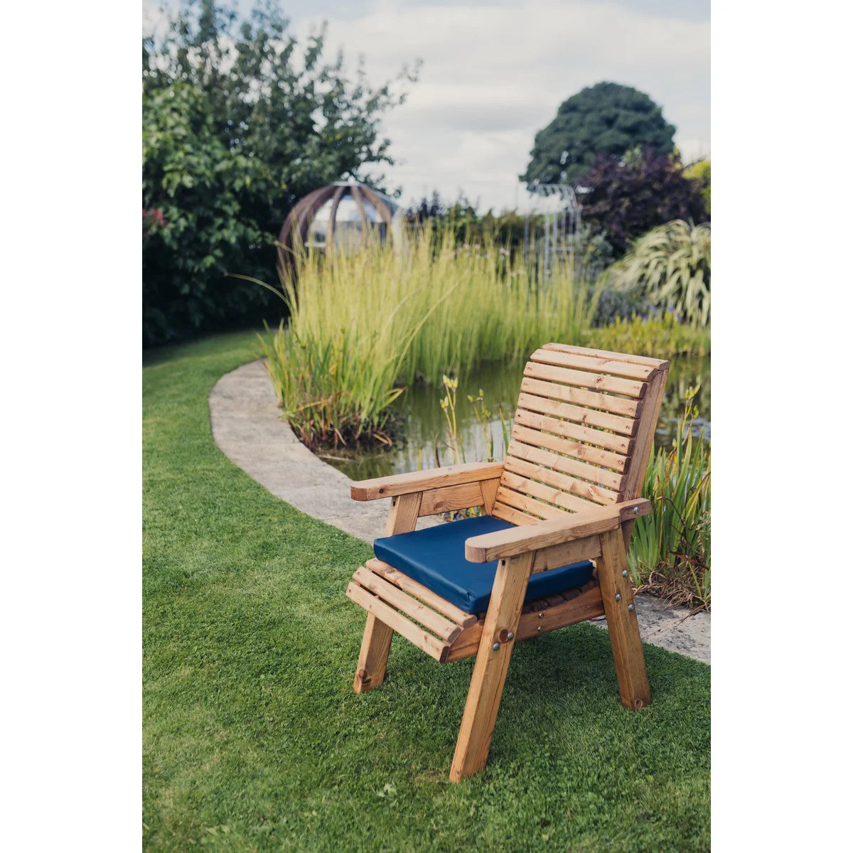Amesbury Navy Waterproof 6 x Seat Cushions by Churnet Valley - N1C-6 - Image 3