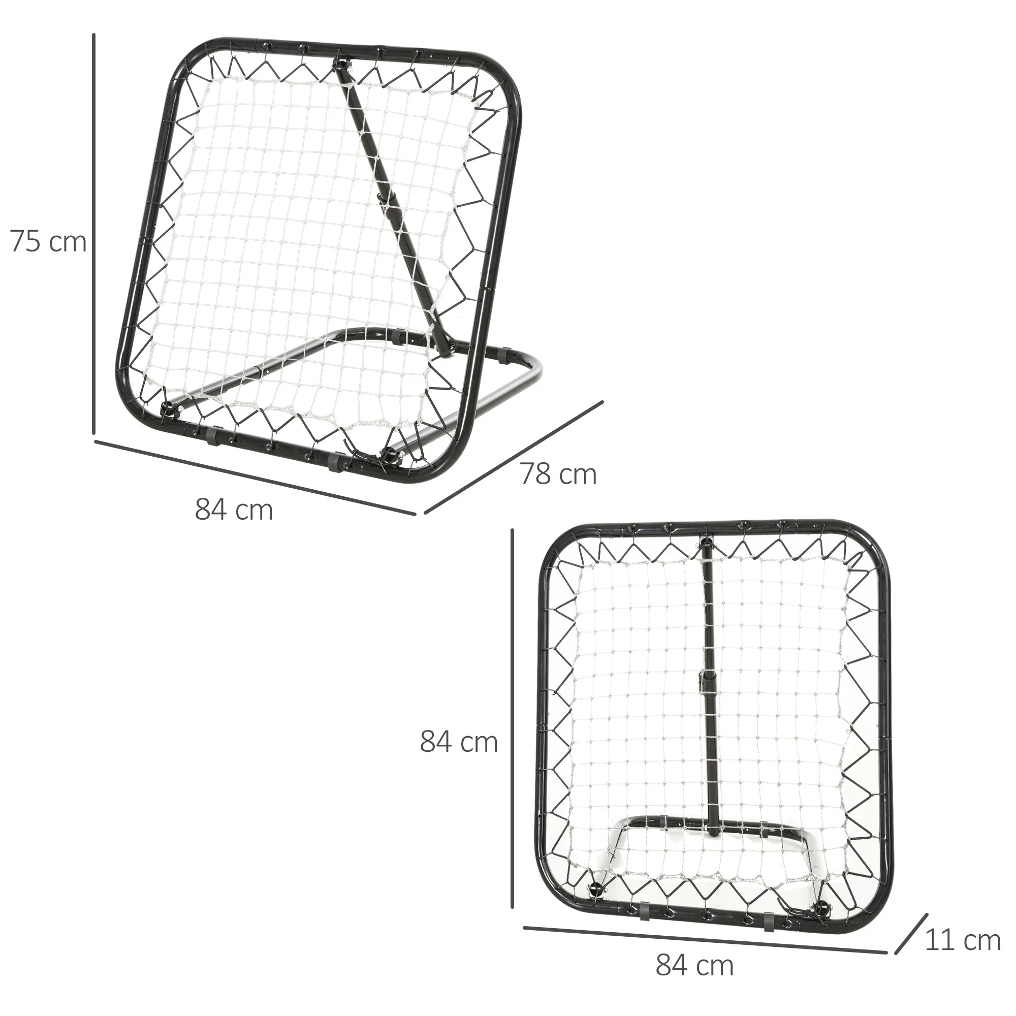 Angle Adjustable Rebounder Net Goal Training Set Football - Image 3