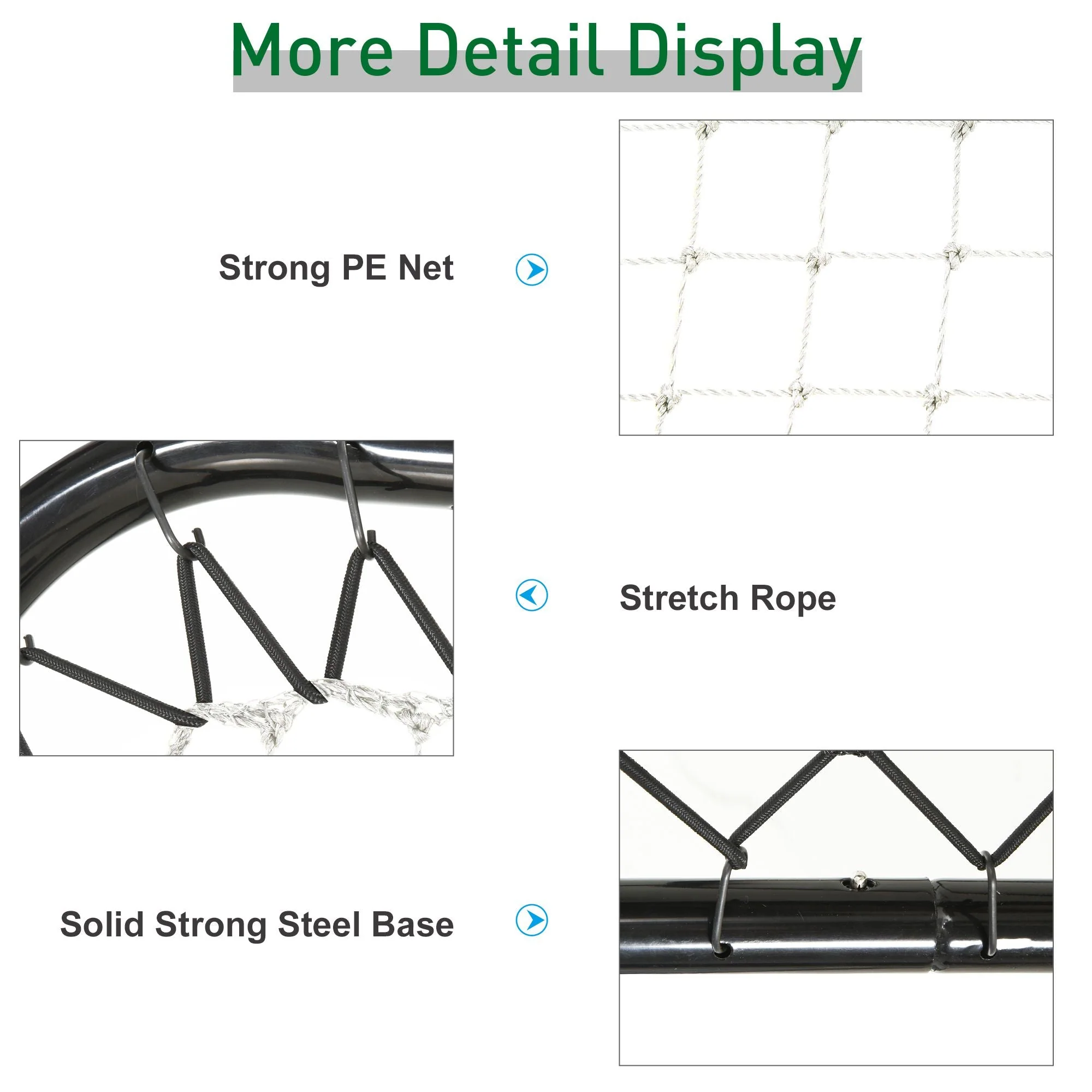Angle Adjustable Rebounder Net Goal Training Set Football - Image 7