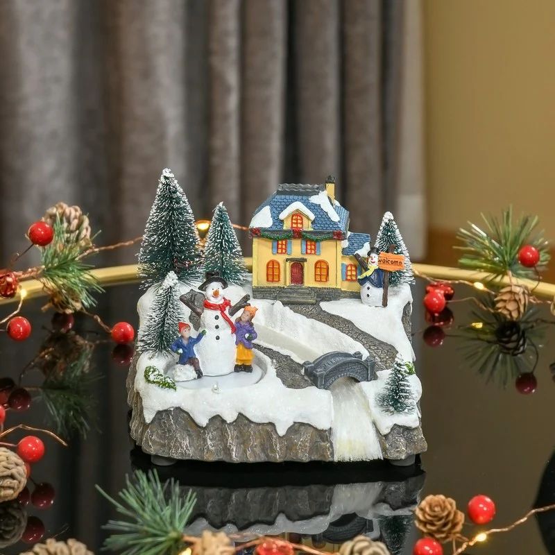 Animated Christmas Village Scene - Image 2