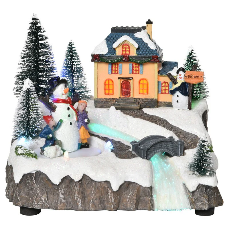 Animated Christmas Village Scene - Image 3