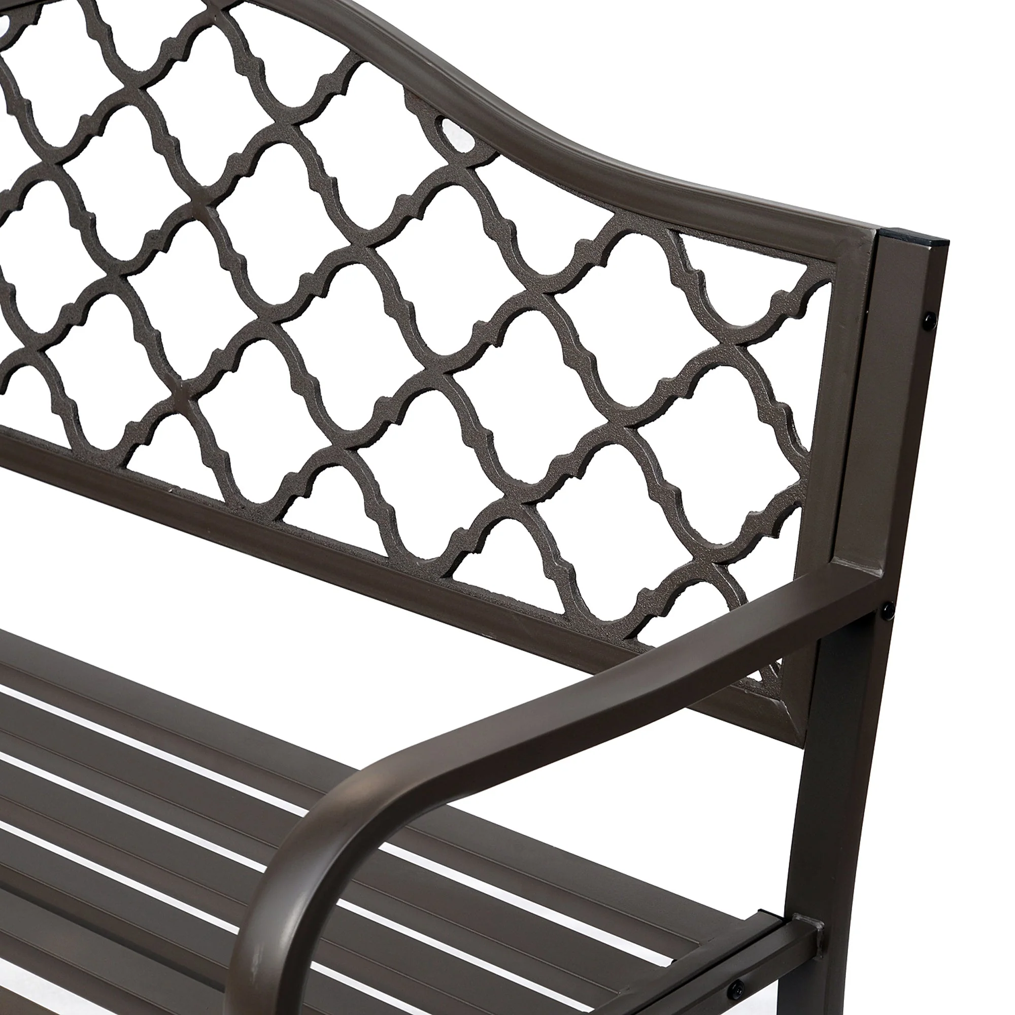 Antique Style Outdoor Cast Iron Front Porch Bench Path Chair Seat Outdoor - Image 8