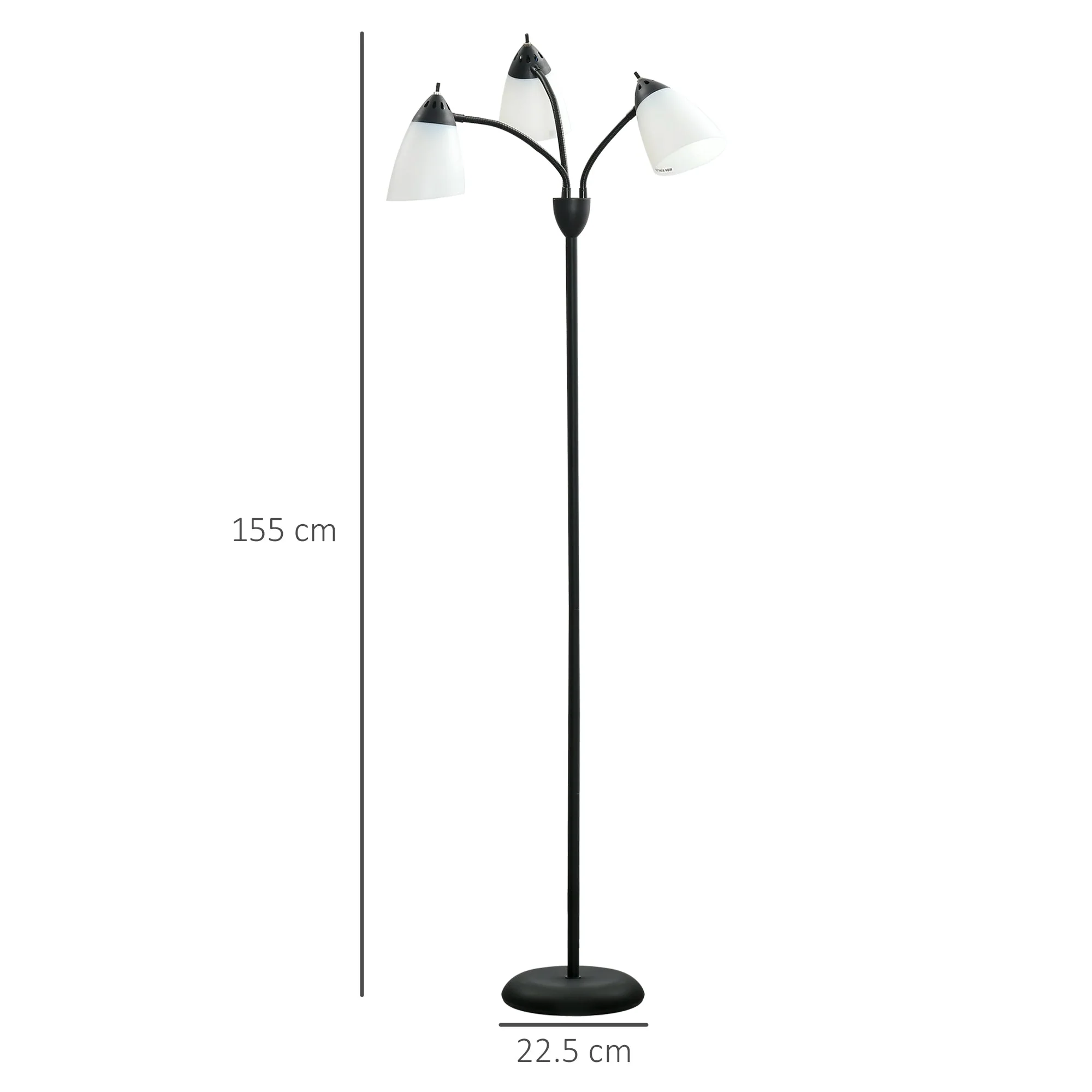 Arc Tree Floor Lamp with 3 Adjustable Rotating Lights - Image 3
