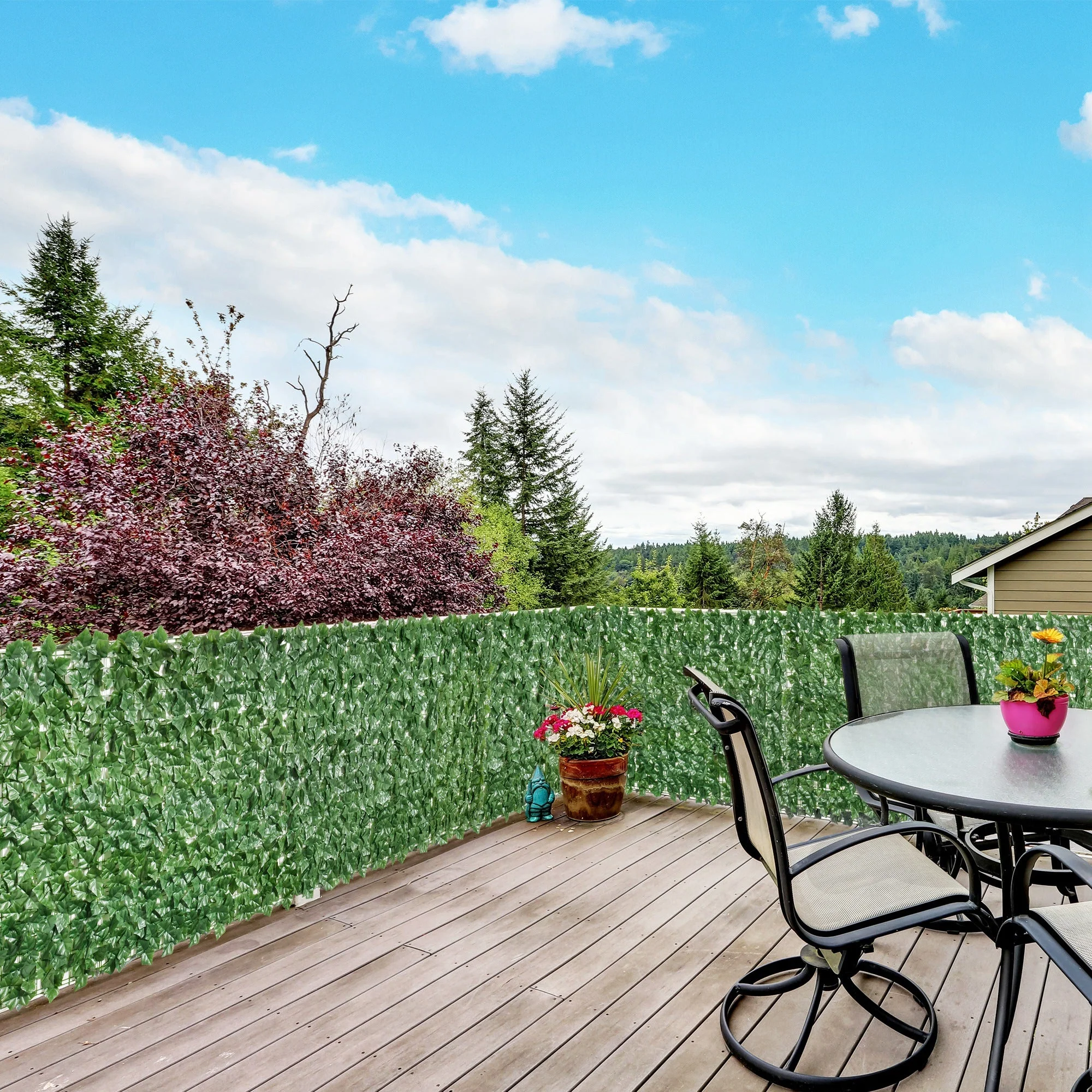Artificial Leaf Fence Panel for Garden Outdoor Indoor Decor - Image 2