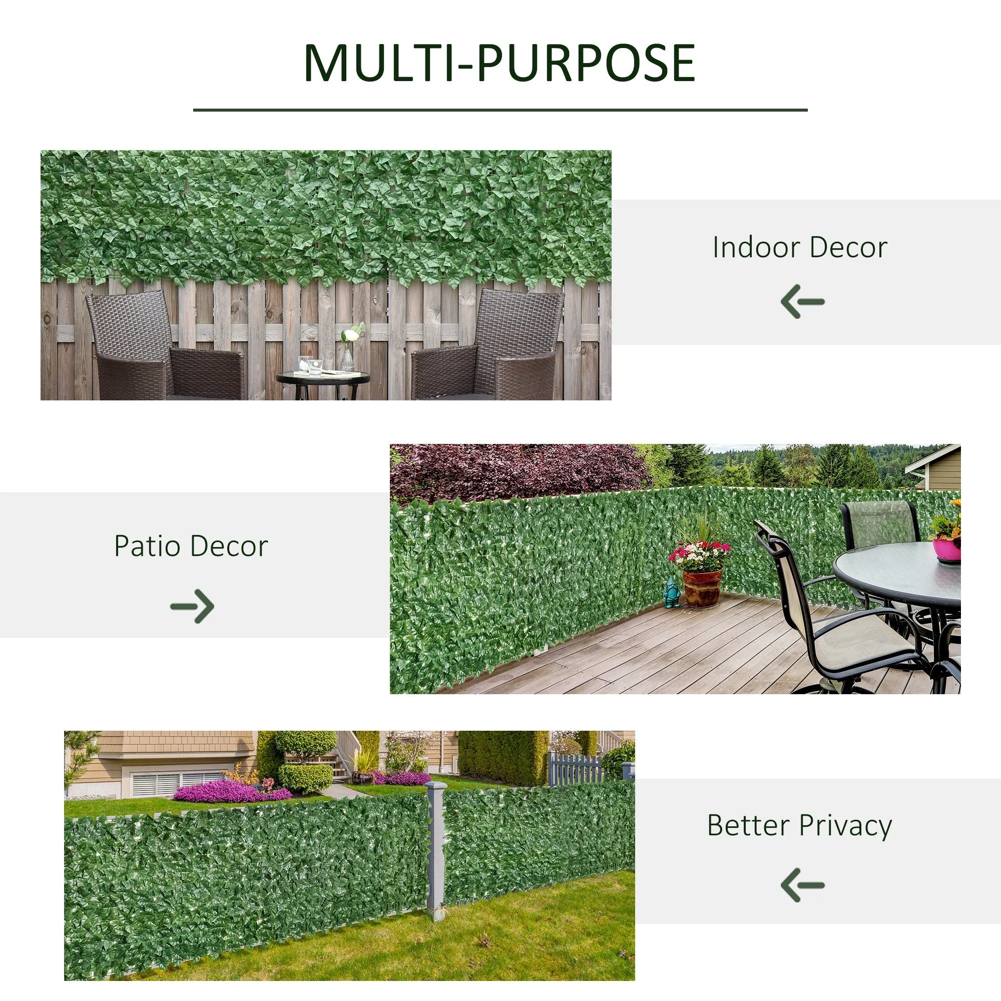 Artificial Leaf Fence Panel for Garden Outdoor Indoor Decor - Image 5