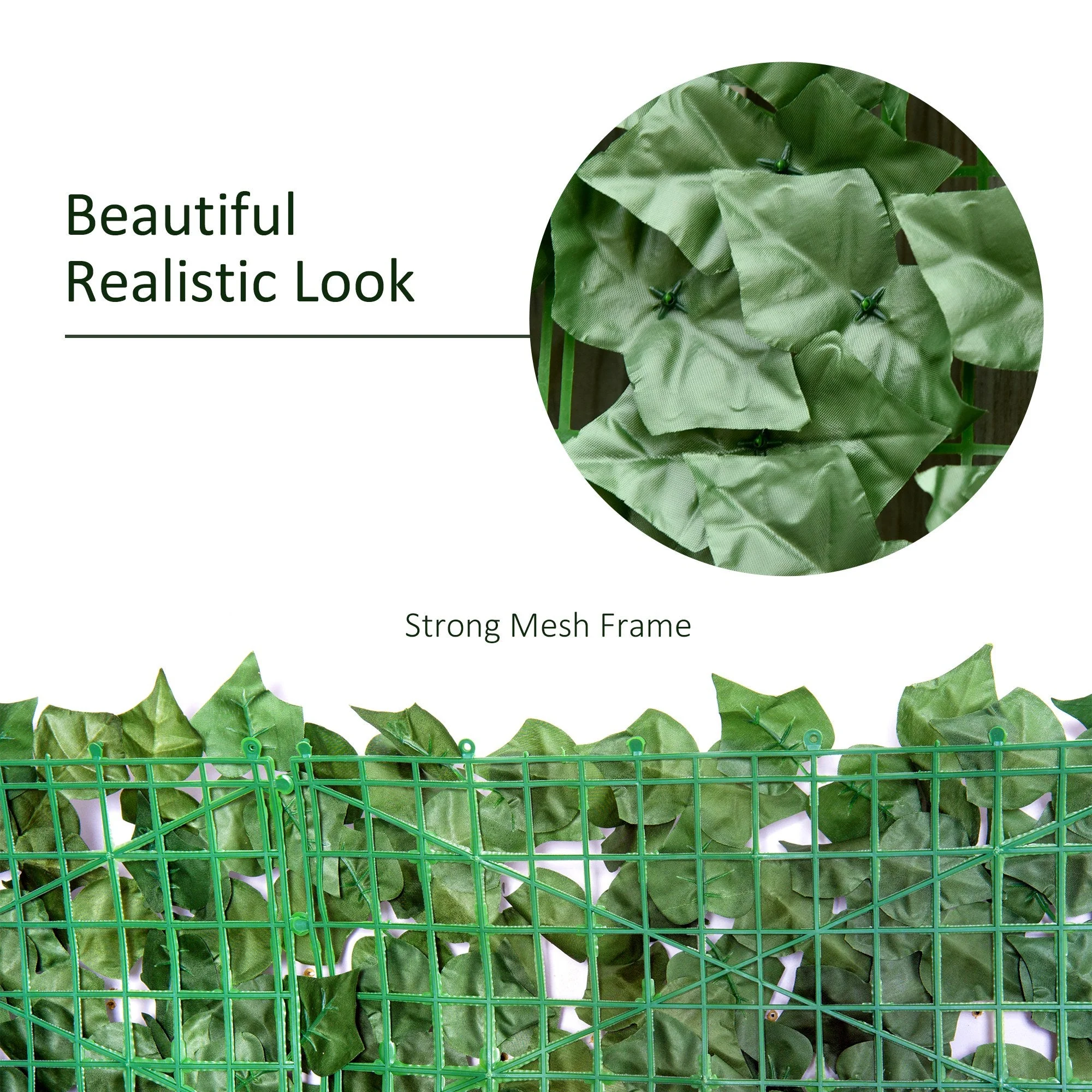 Artificial Leaf Fence Panel for Garden Outdoor Indoor Decor - Image 6