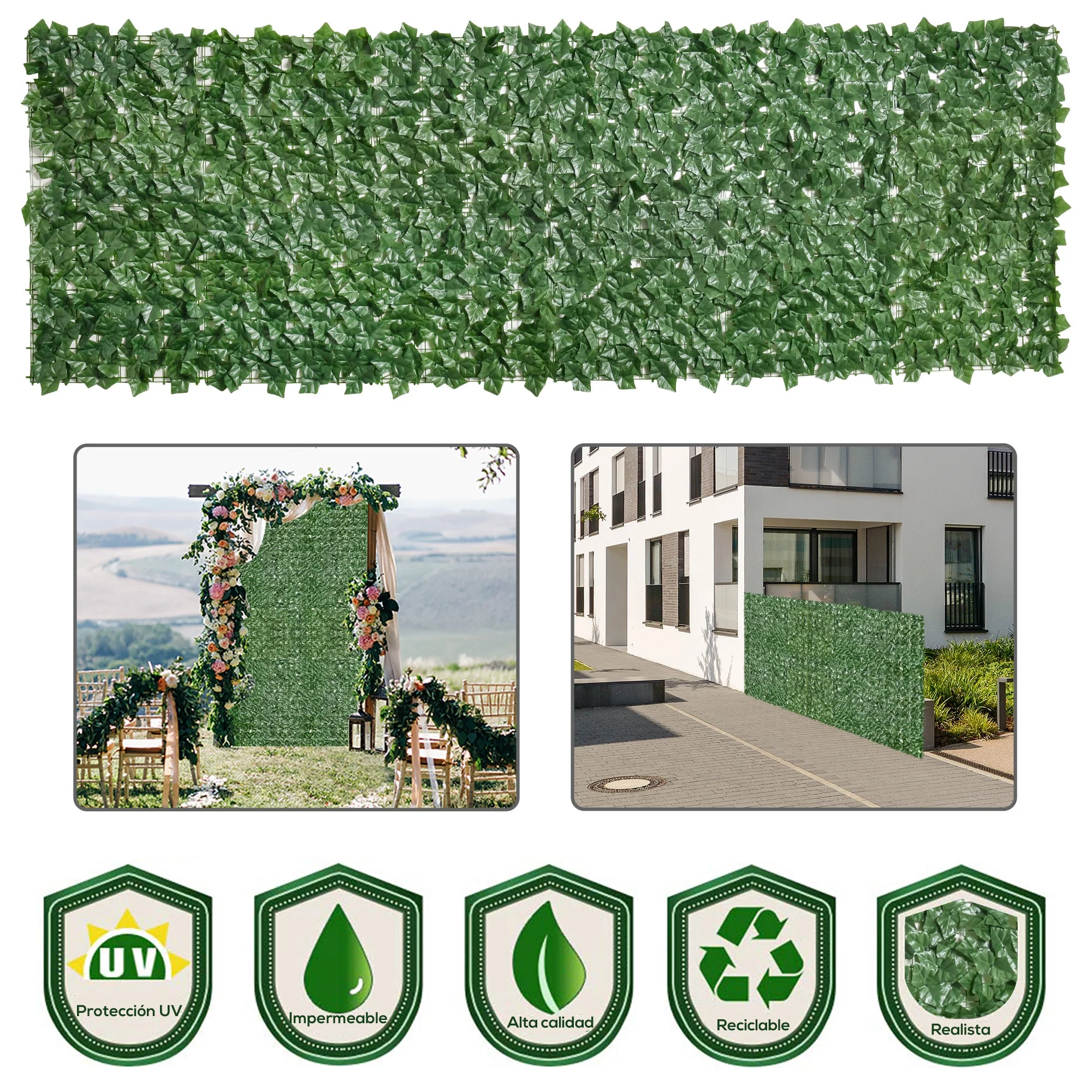 Artificial Leaf Fence Panel for Garden Outdoor Indoor Decor - Image 7