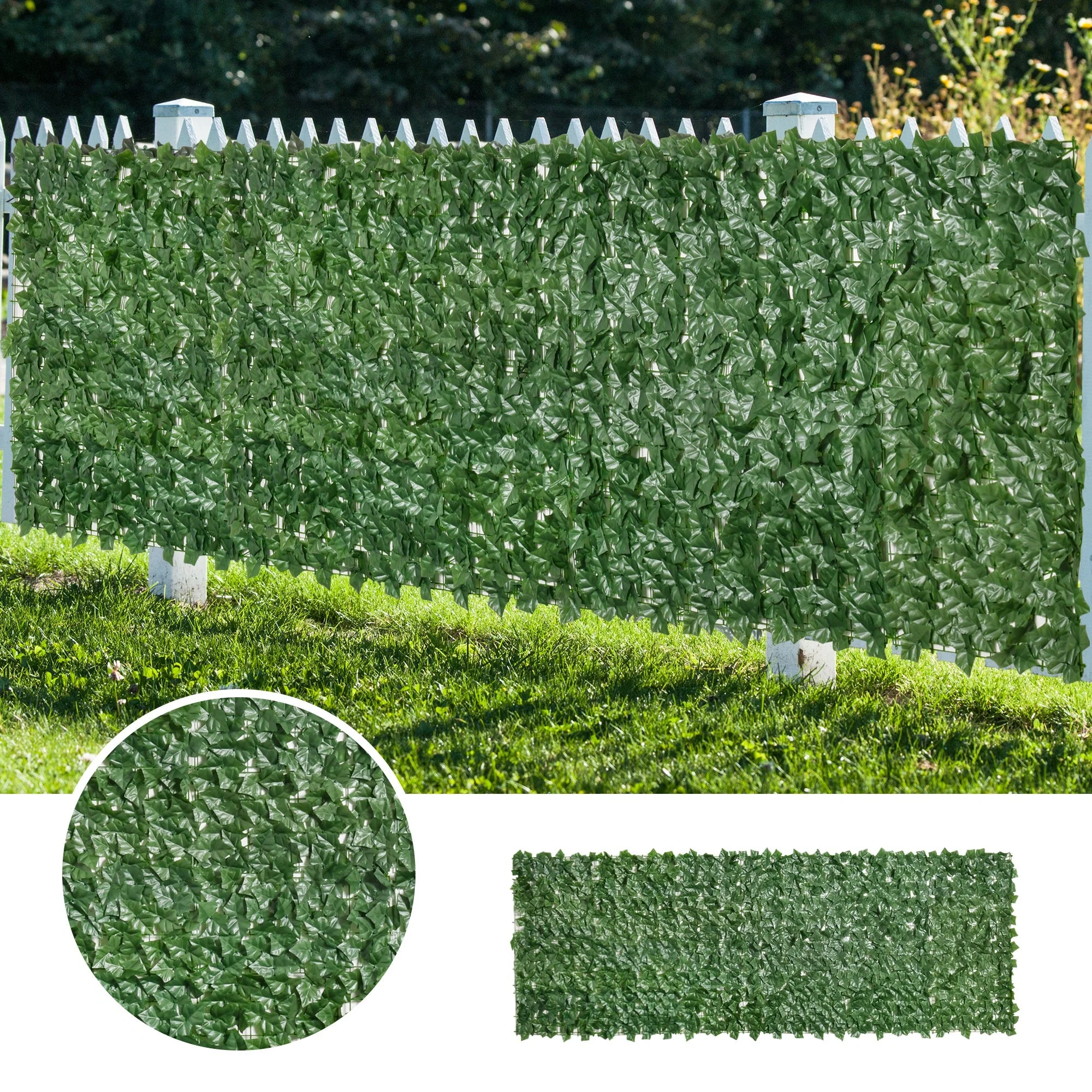 Artificial Leaf Fence Panel for Garden Outdoor Indoor Decor - Image 8