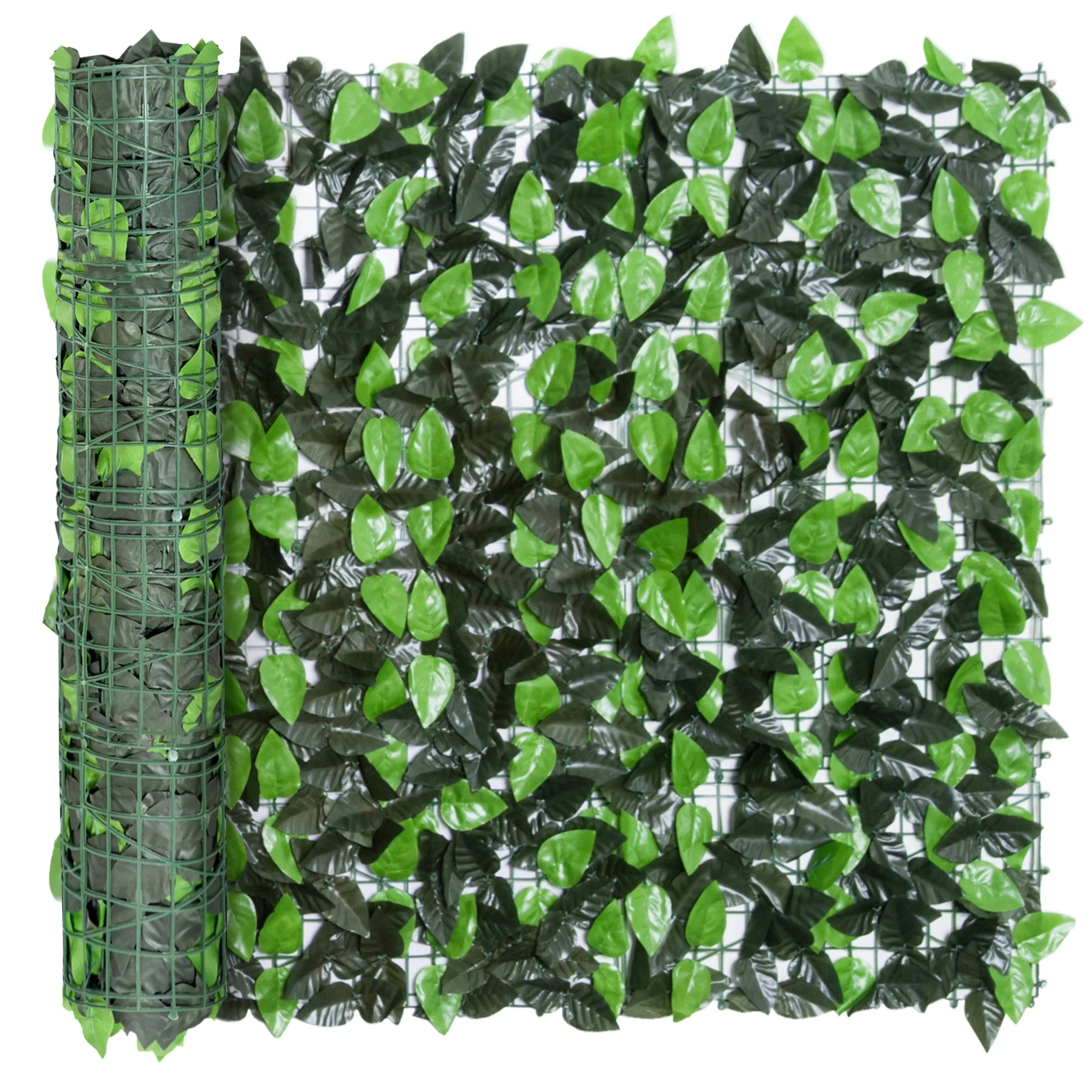 Artificial Leaf Hedge Screen Privacy Fence Panel for Garden Outdoor Indoor Decor 3M x 1M Light Green and Dark Green - Image 7