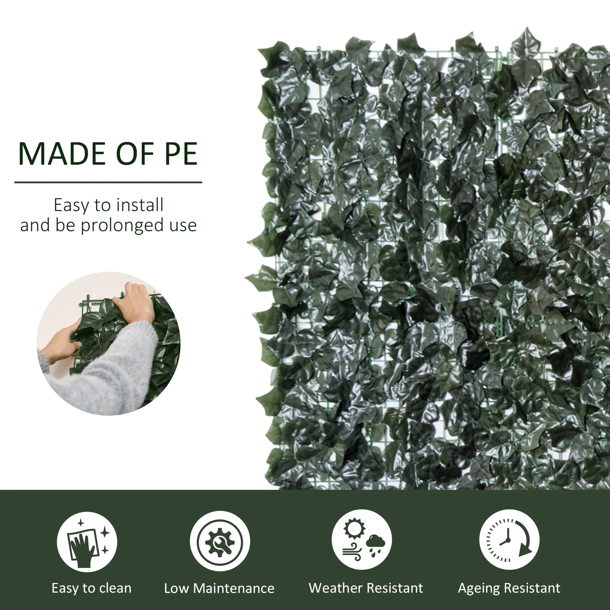 Artificial Leaf Screen Panel - Image 4