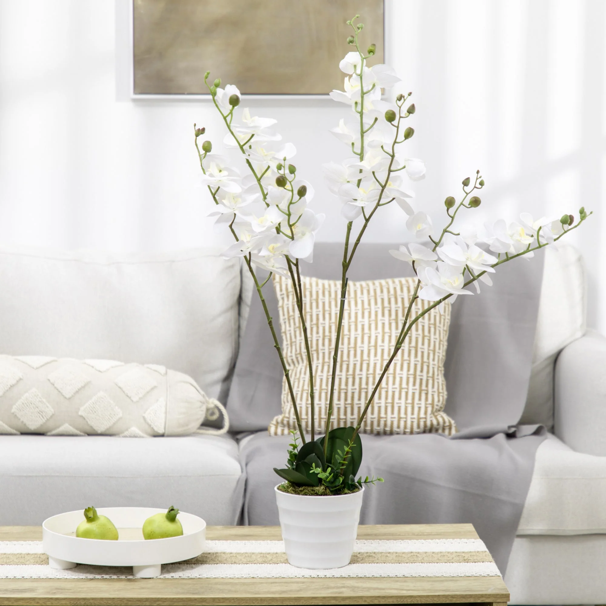 Artificial Orchid Plant in Pot - Image 7
