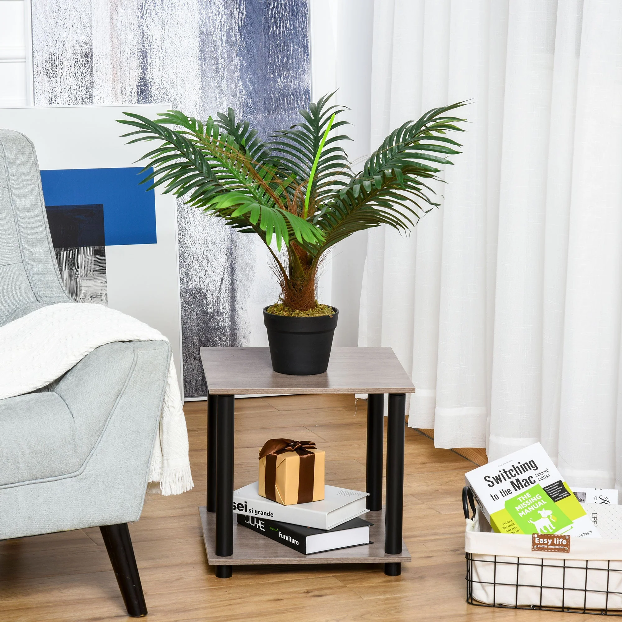 Artificial Palm Plant Realistic Fake Tree Potted Home Office Décor 60cm - Image 4
