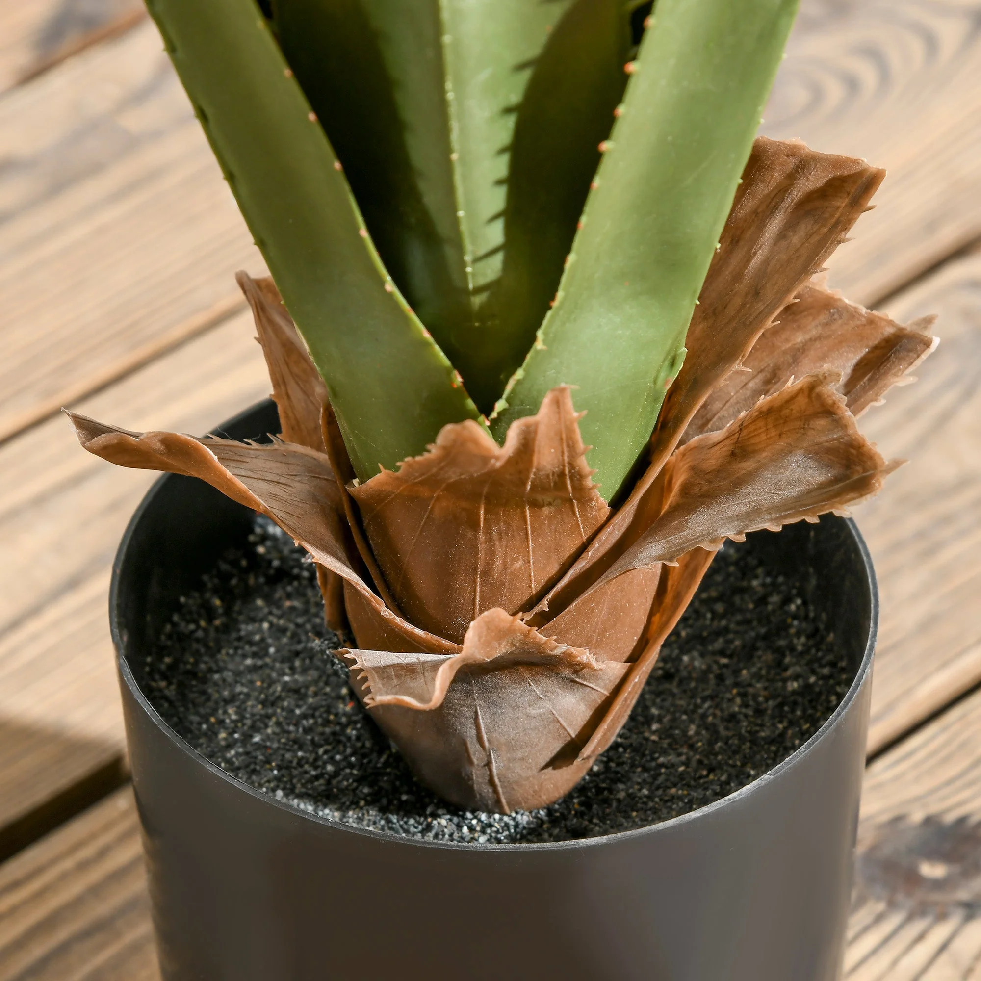 Artificial Plants Agave Succulent in Pot Desk Fake Plants for Home Indoor Outdoor Decor - Image 8
