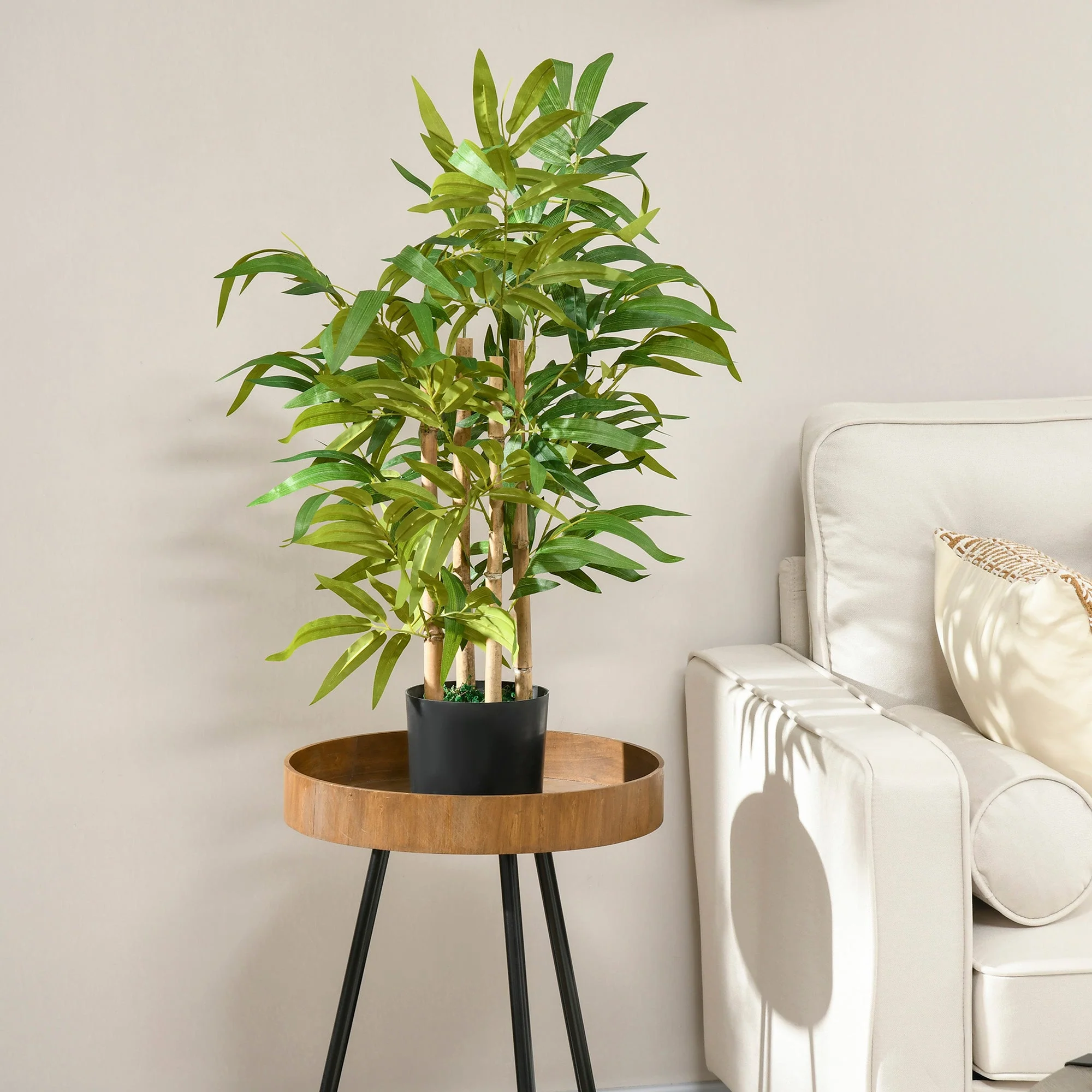 Artificial Plants Bamboo Tree in Pot Desk Fake Plants for Home Indoor Outdoor Decor - Image 2