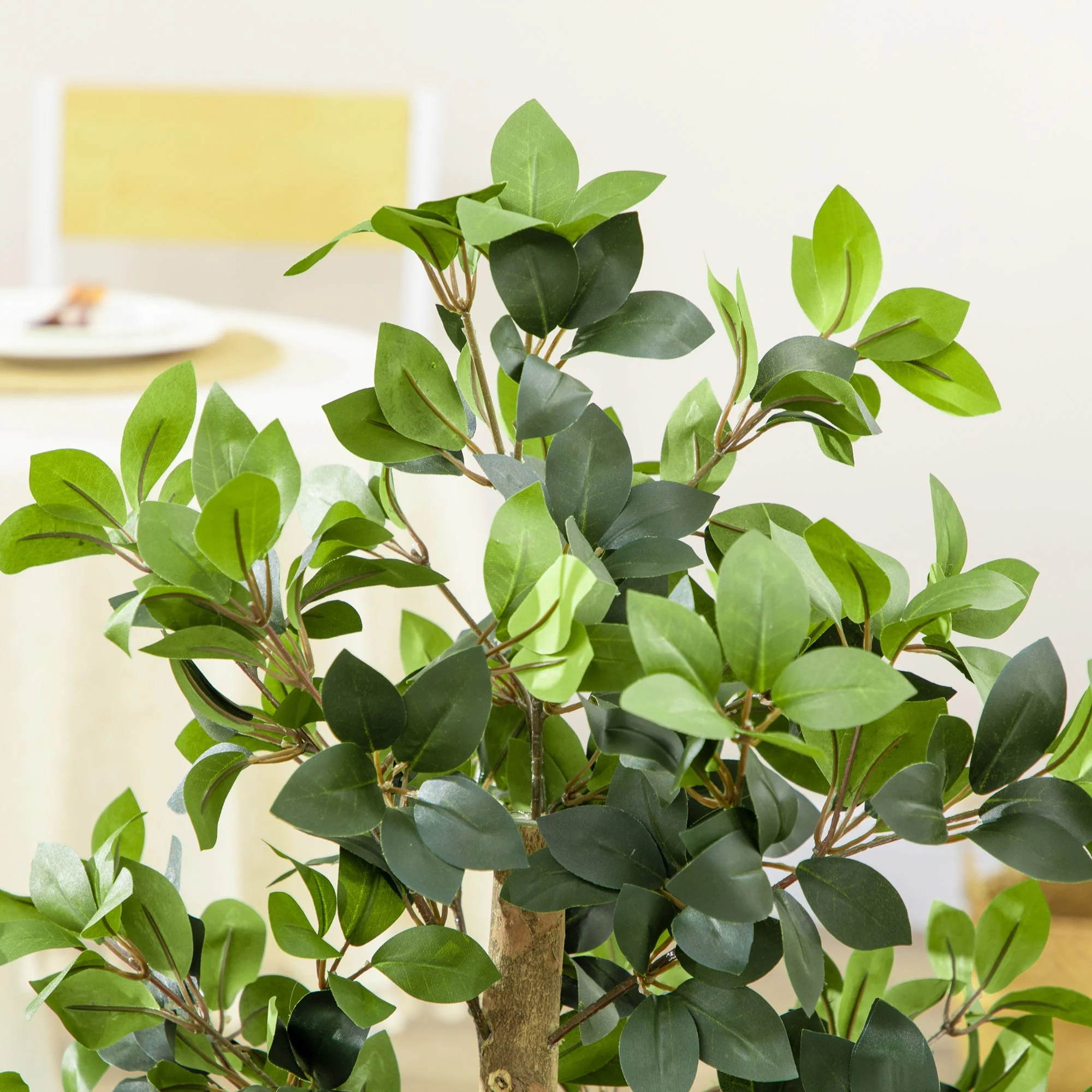 Artificial Plants Bay Leaf Laurel in Pot Fake Plants for Home Indoor Outdoor Decor - Image 7