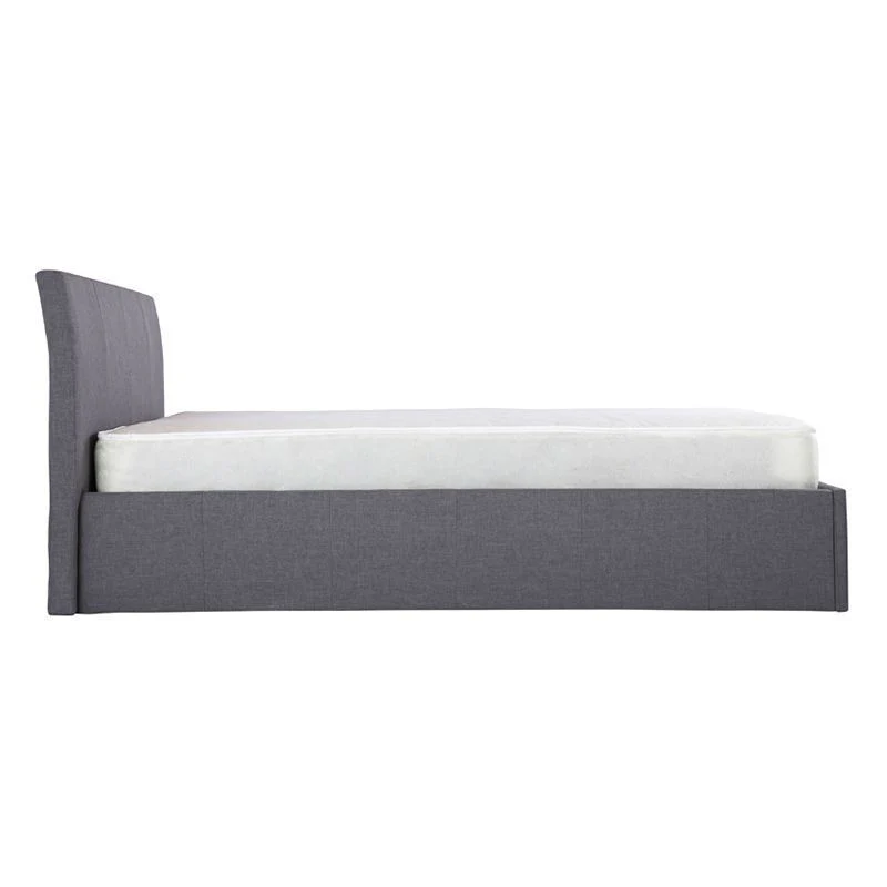 Ascot Double Ottoman Bed Fabric Grey 5 x 7ft - Image 2