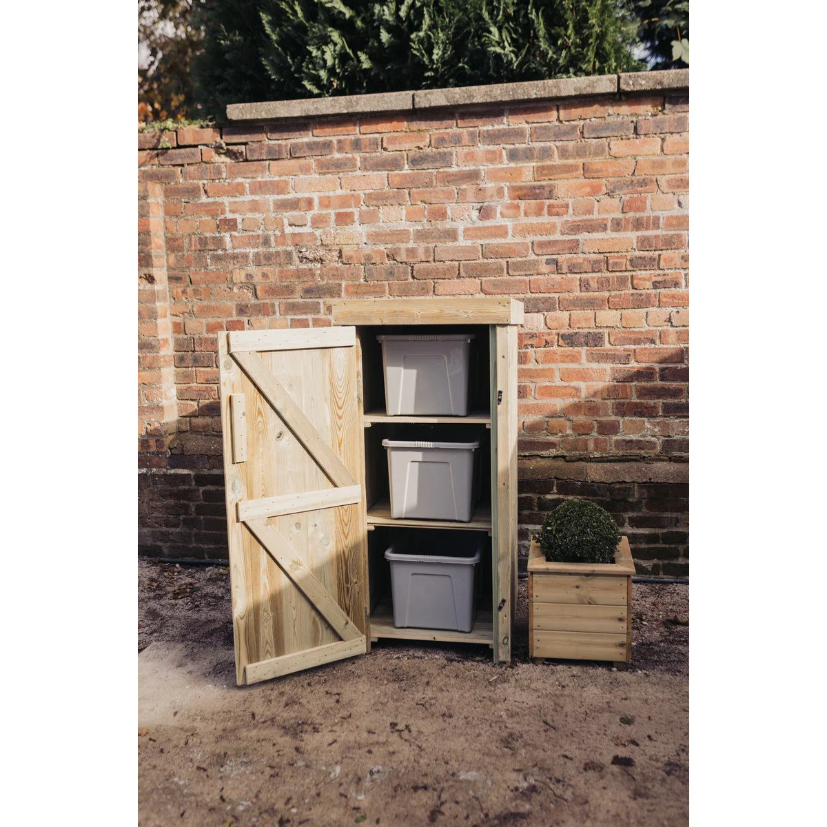 Ascot Garden Bin Store 67cm wide x 75cm deep by Churnet Valley - RS02 - Image 2