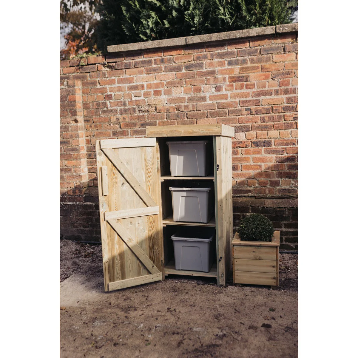 Ascot Garden Bin Store 67cm wide x 75cm deep by Churnet Valley - RS02 - Image 5