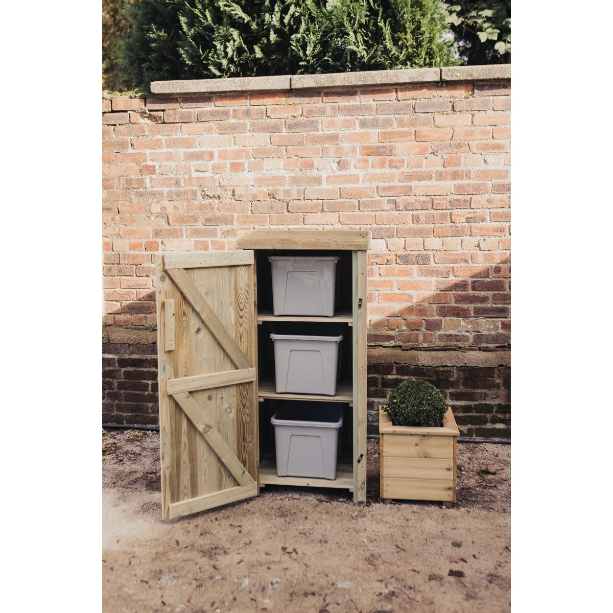 Ascot Garden Bin Store 67cm wide x 75cm deep by Churnet Valley - RS02 - Image 6