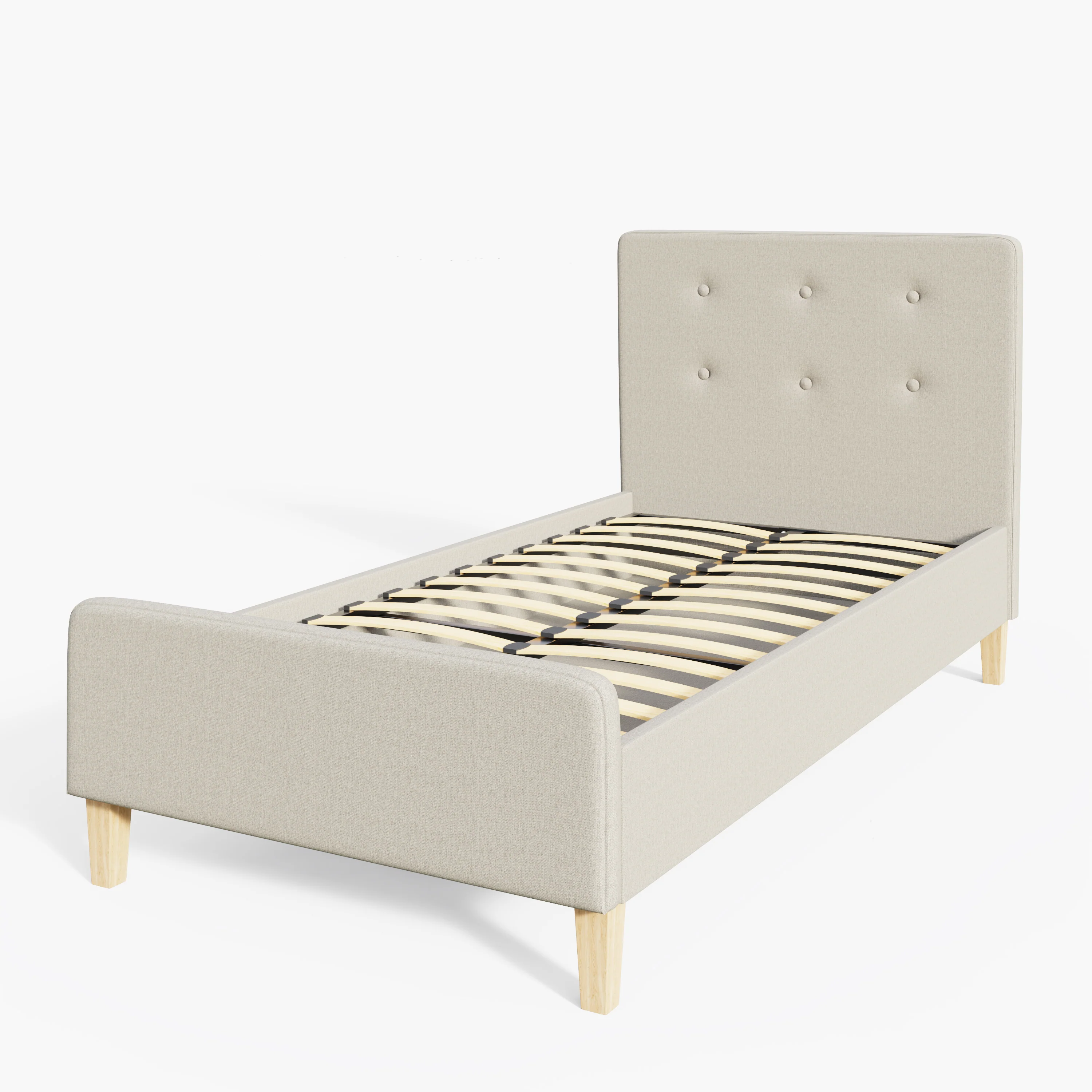 Ashbourne Single Bed Natural 3 x 7ft - Image 2