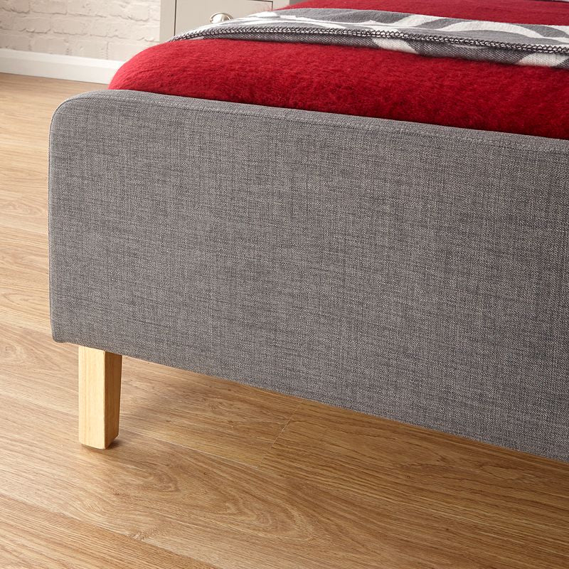 Ashbourne Double Bed Fabric Grey 5 x 7ft - Image 3