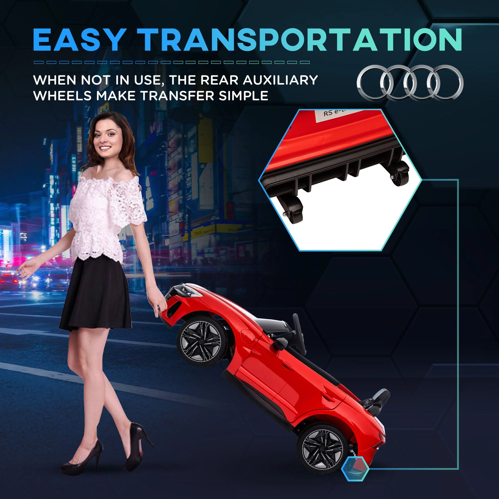 Audi Licensed 12V Kids Electric Ride-On - Image 7