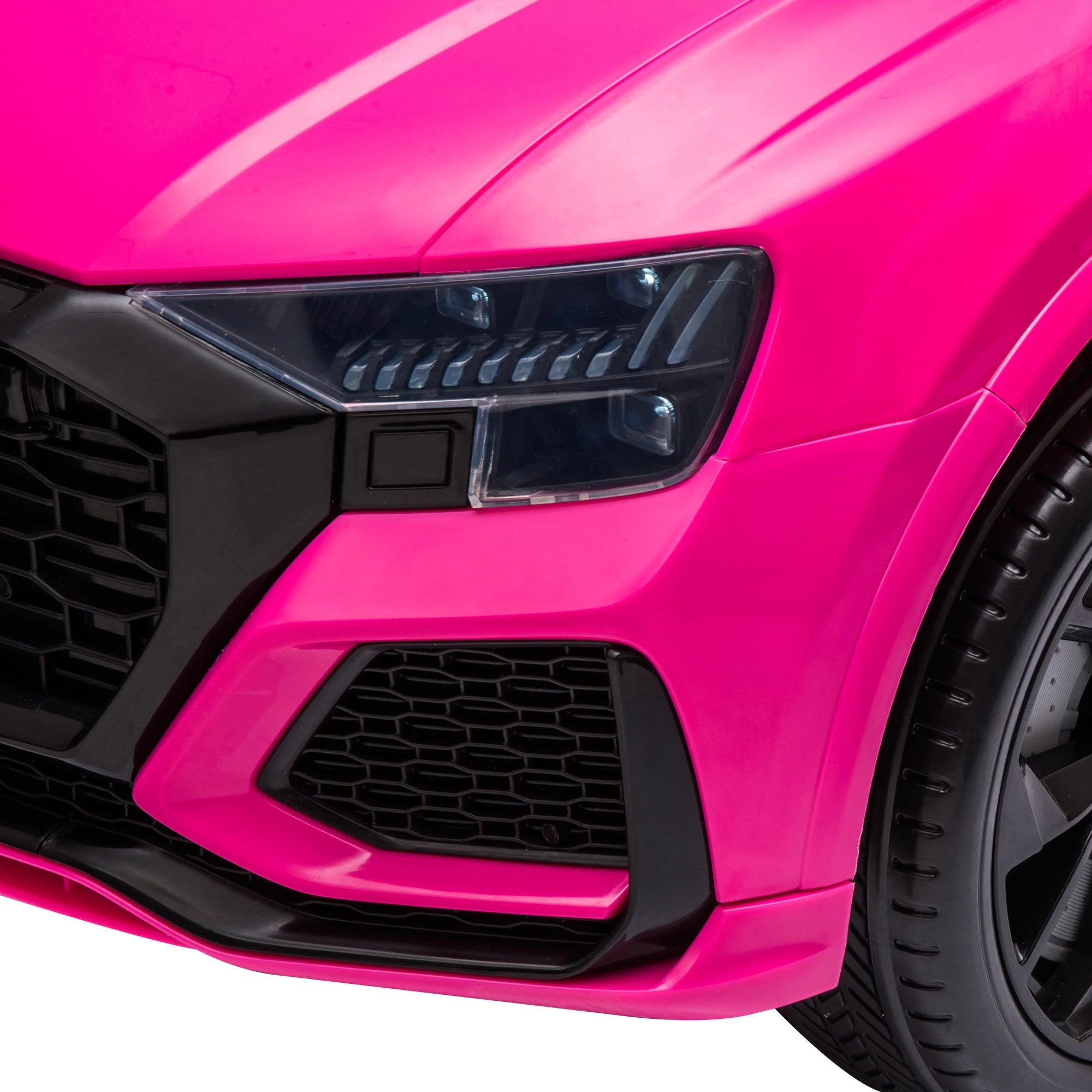 Audi RS Q8 6V Kids Electric Ride On Car Toy w/ Remote USB MP3 Bluetooth Pink - Image 9