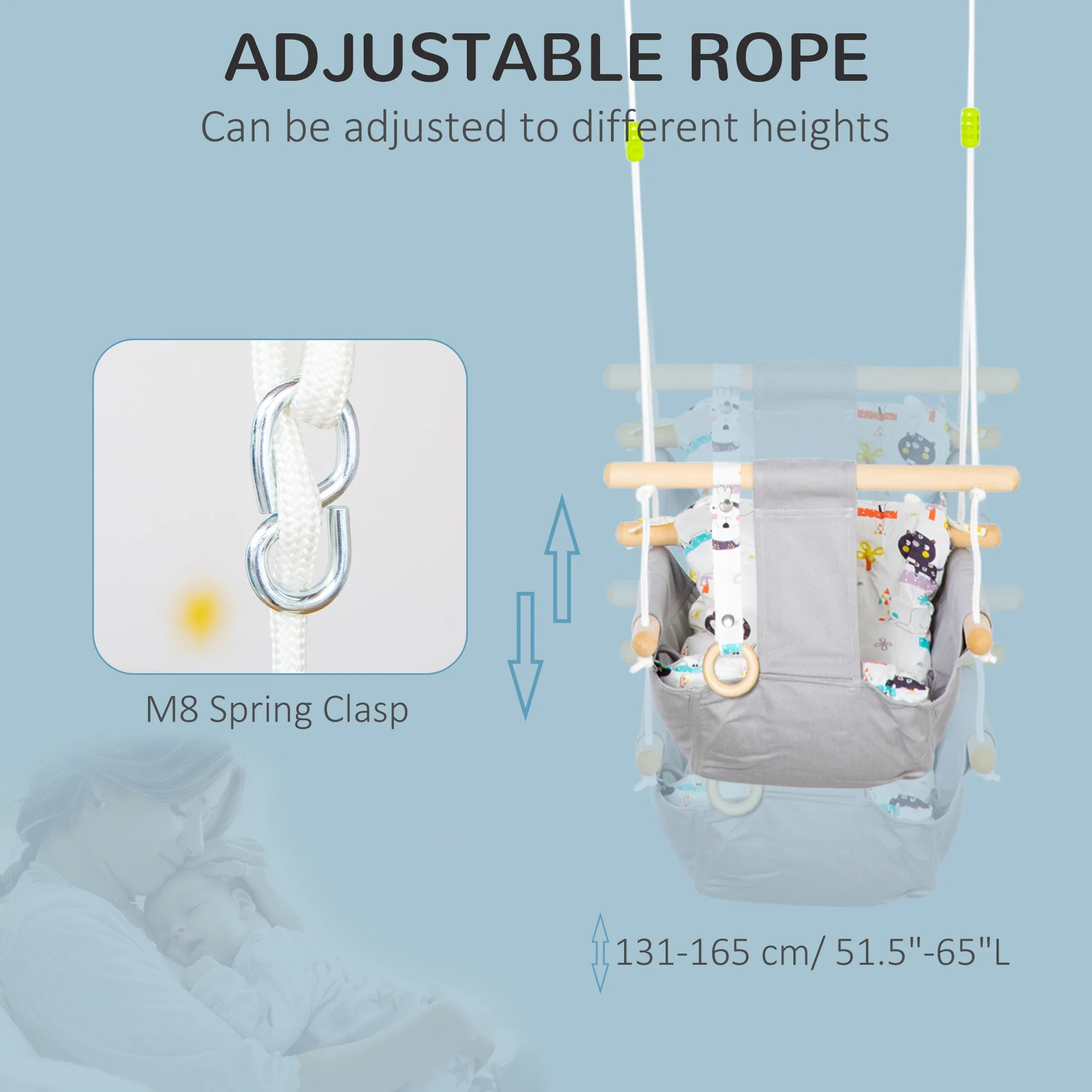Baby & Toddler Swing Seat Spring Clasp 6 To 36 Months - Image 6