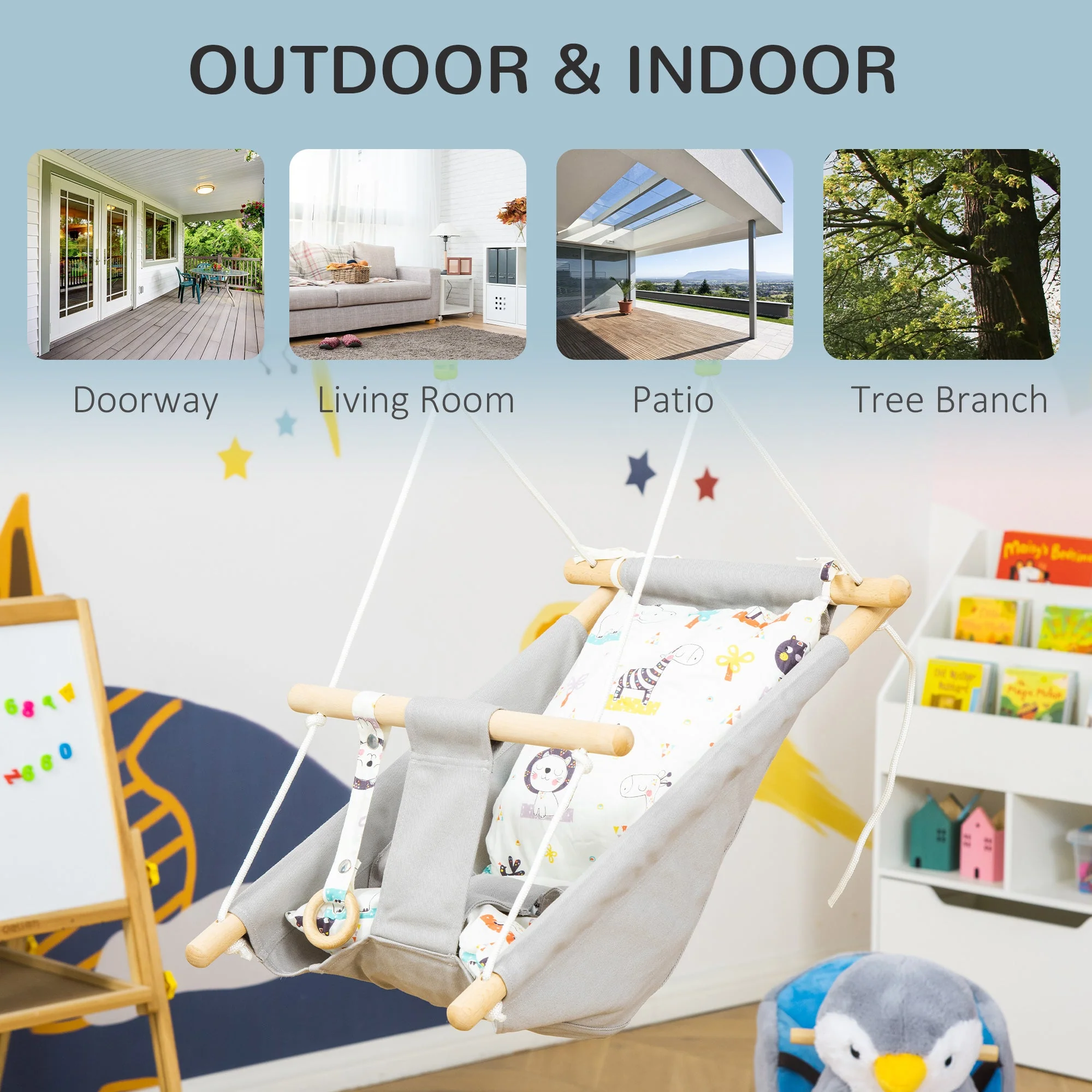 Baby & Toddler Swing Seat Spring Clasp 6 To 36 Months - Image 7
