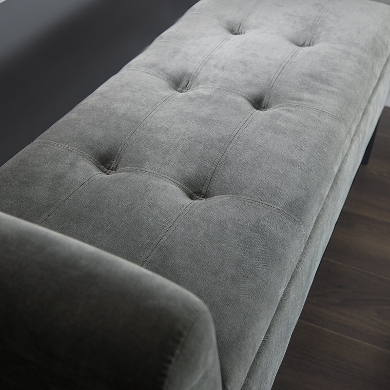 Balmoral Window Seat Fabric Grey - Image 4