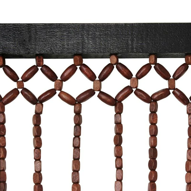 Bamboo Beaded Door Curtain Chevron Pattern 90cm x 180cm - Image 2
