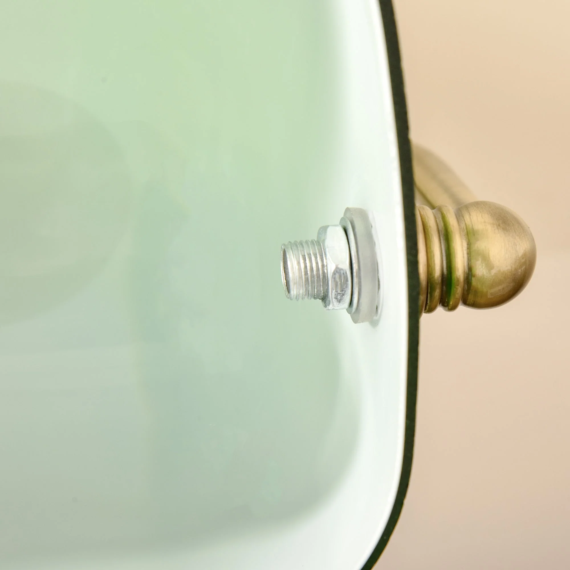 Banker's Table Lamp w/ Antique Bronze Base - Image 9