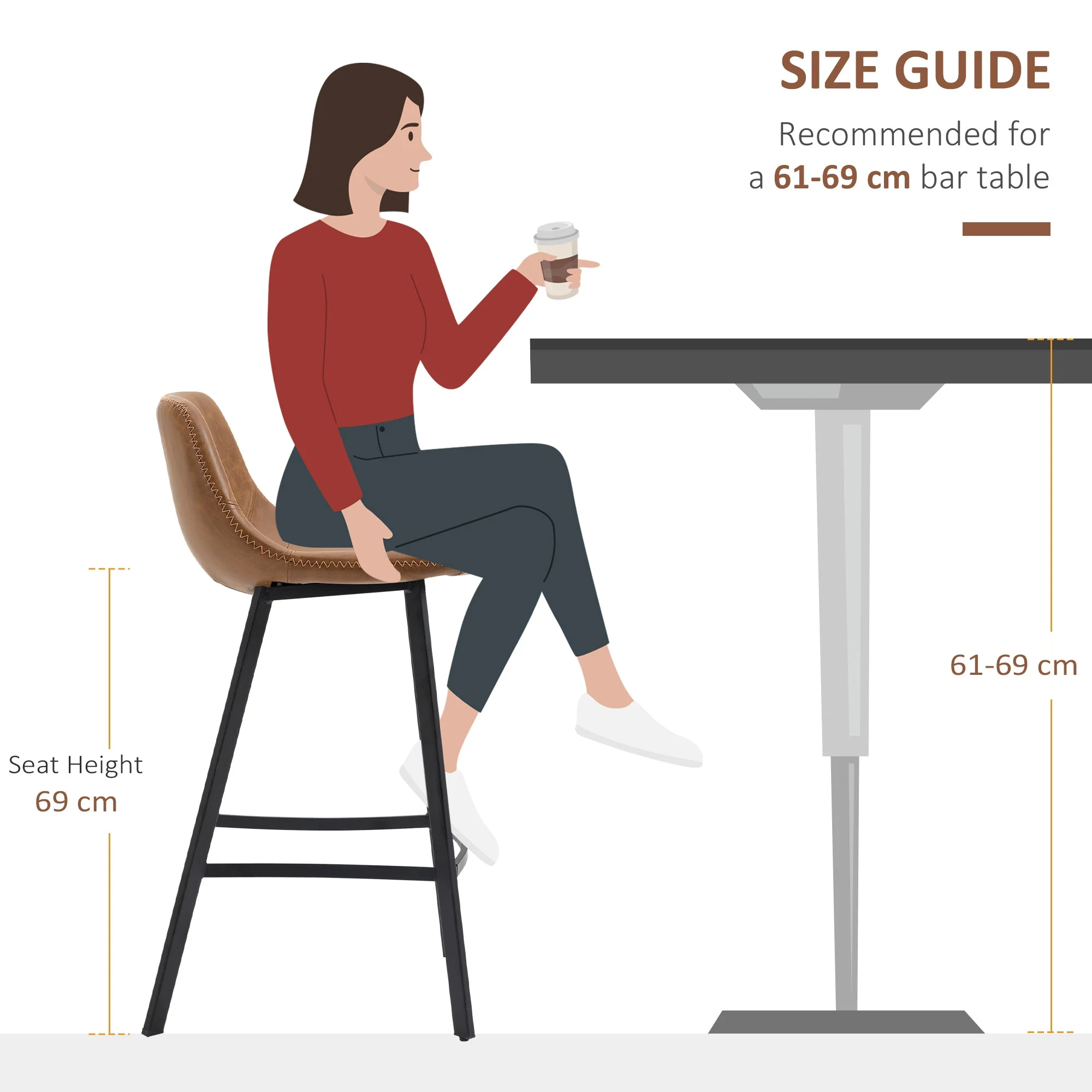 Bar Stools Set of 2 - Image 6