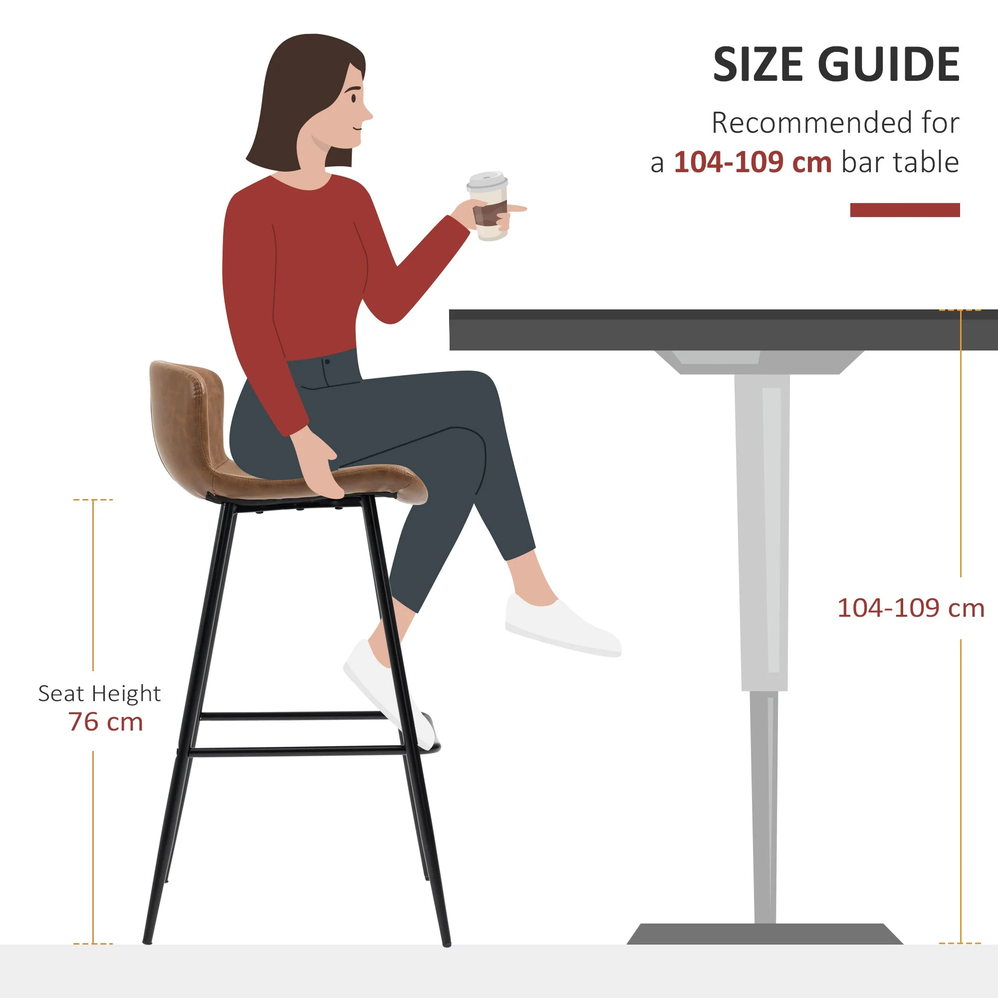 Bar Stools Set of 2 - Image 7