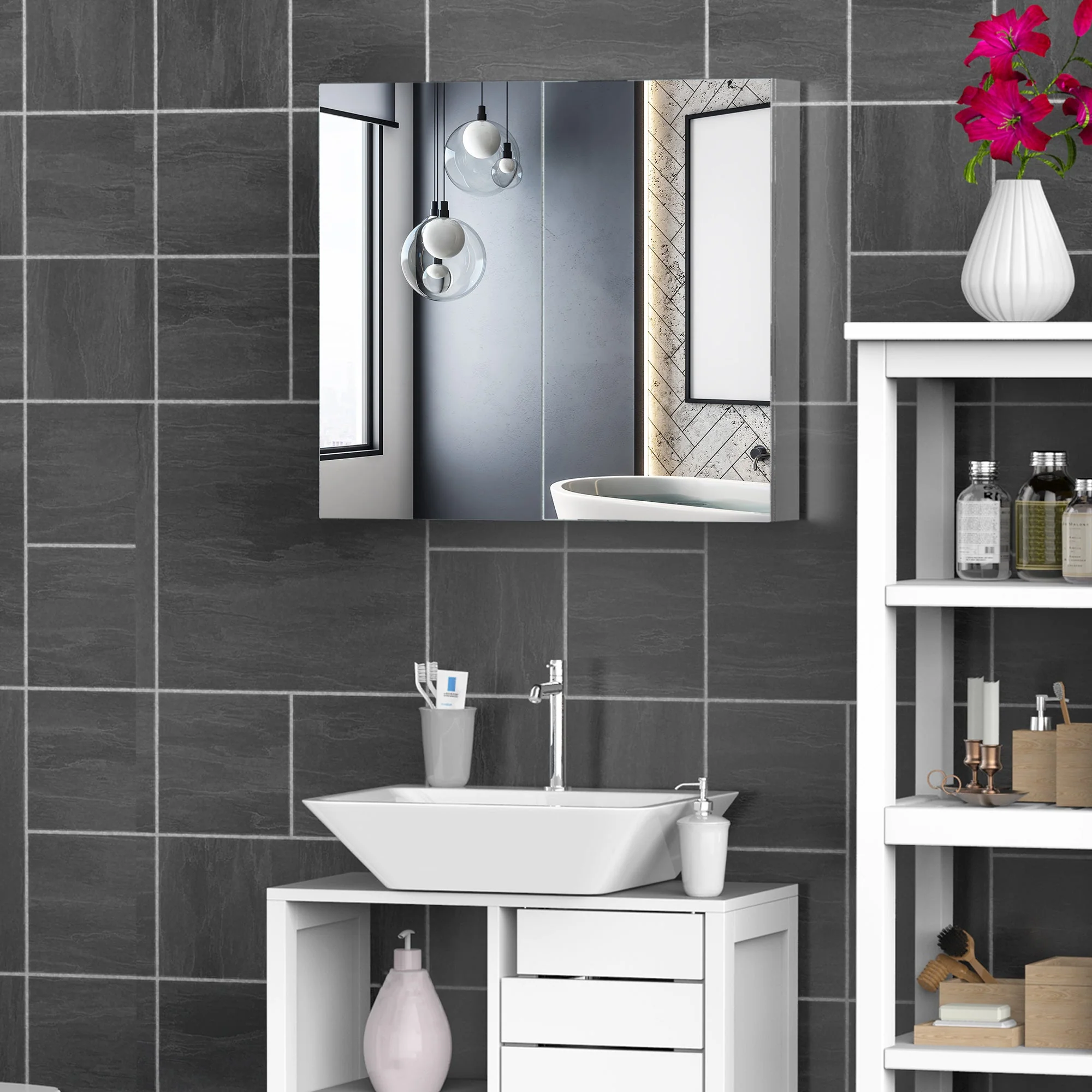 Bathroom Mirror Cabinet - Image 2