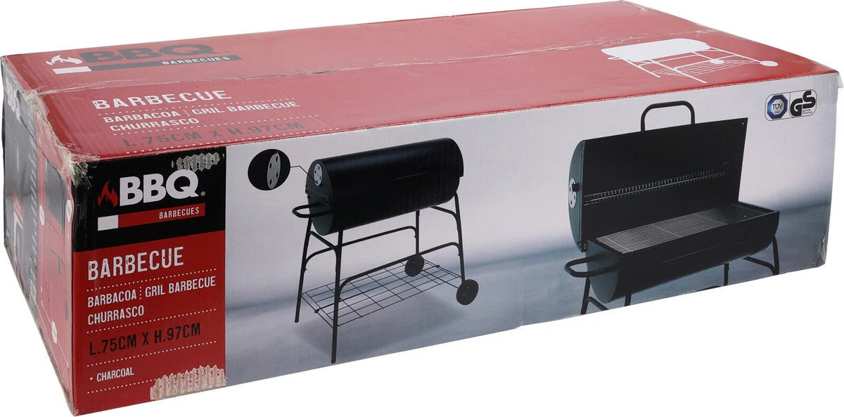 Charcoal Drum BBQ Steel 97cm by BBQ - Image 3