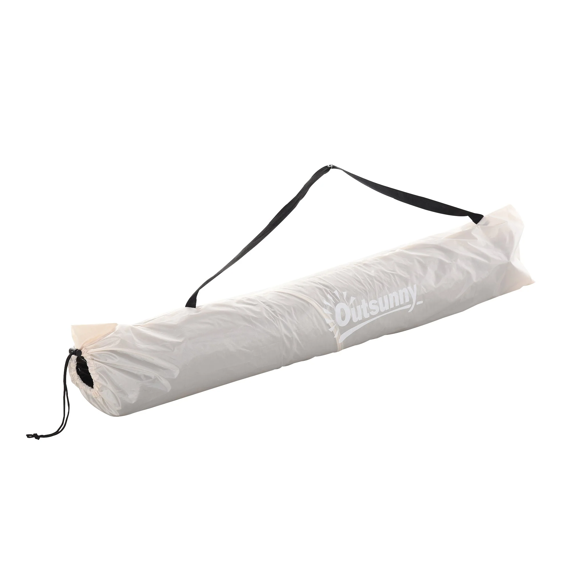 Beach Tent for 1-2 Person Pop-up Design with 3 Mesh Windows & Carrying Bag Cream - Image 8