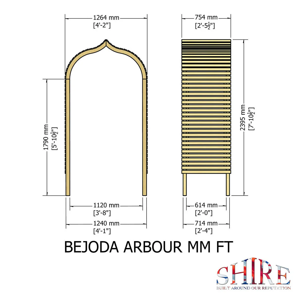 Bejoda Garden Arch by Shire - Image 4